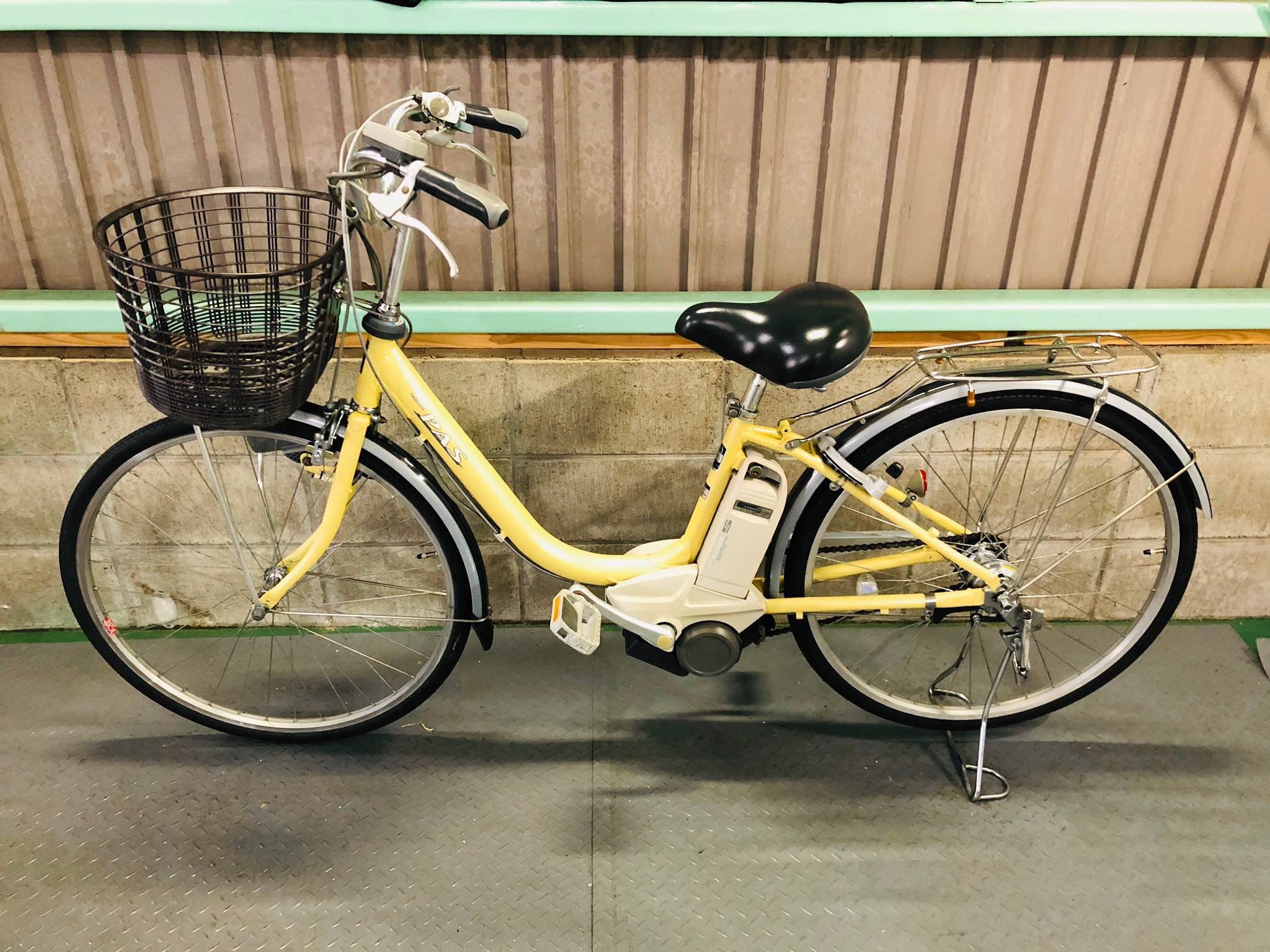 SOLD OUT】電動自転車 ヤマハ PAS 26インチ 黄色 使用回数50回未満