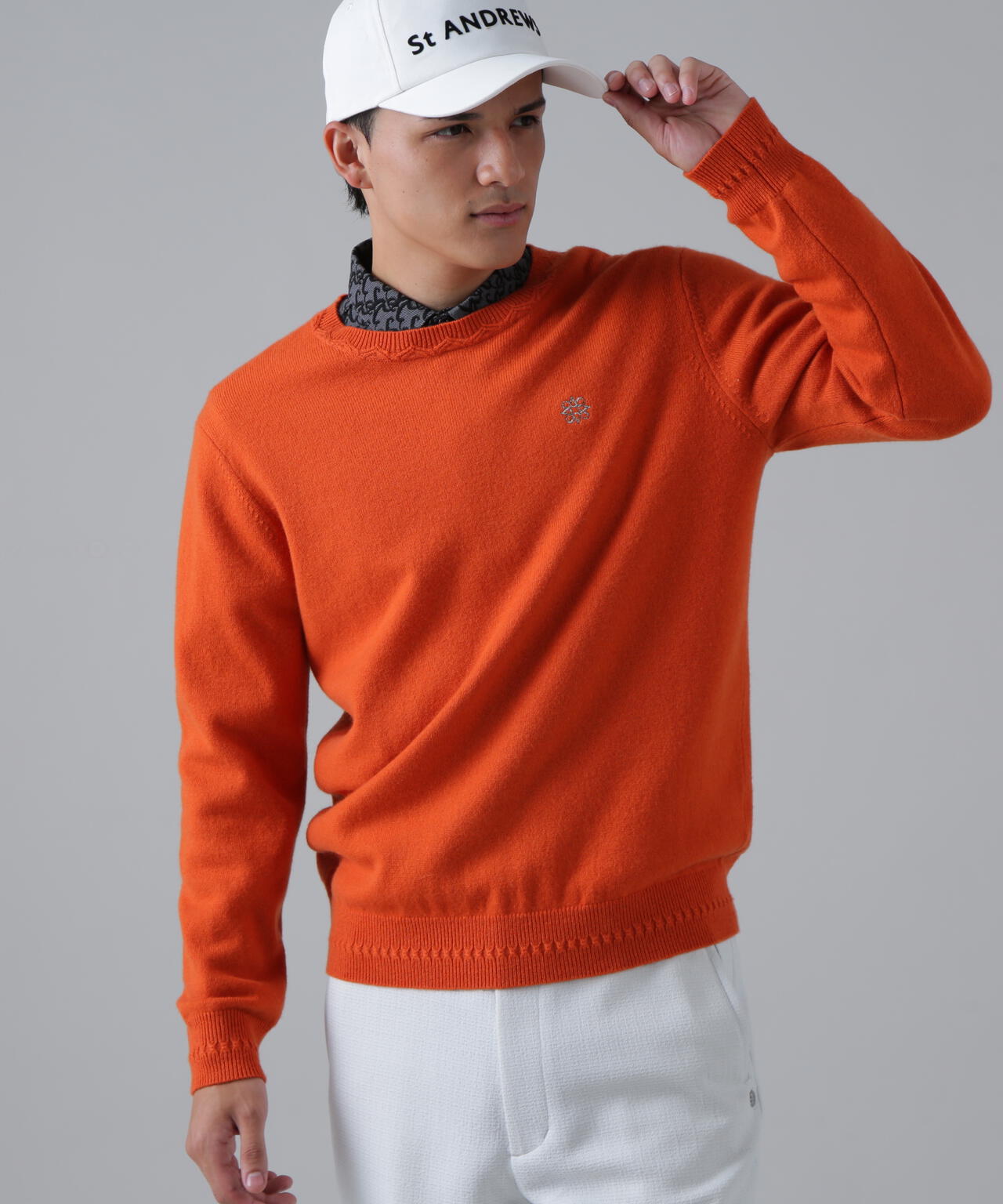 9G天竺 クルーネックニットプルオーバー (MENS) | St ANDREWS（セント