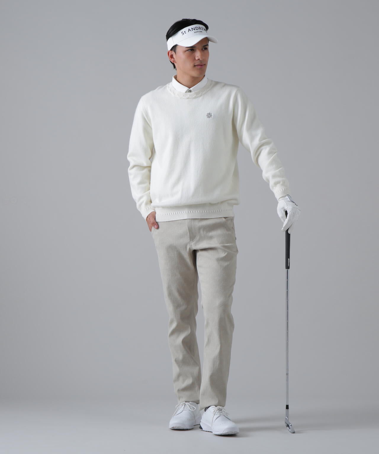 9G天竺 クルーネックニットプルオーバー (MENS) | St ANDREWS（セント