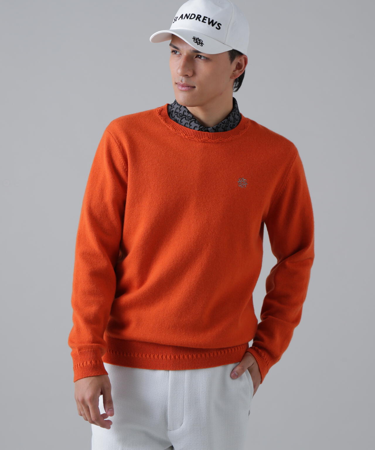 9G天竺 クルーネックニットプルオーバー (MENS) | St ANDREWS（セント