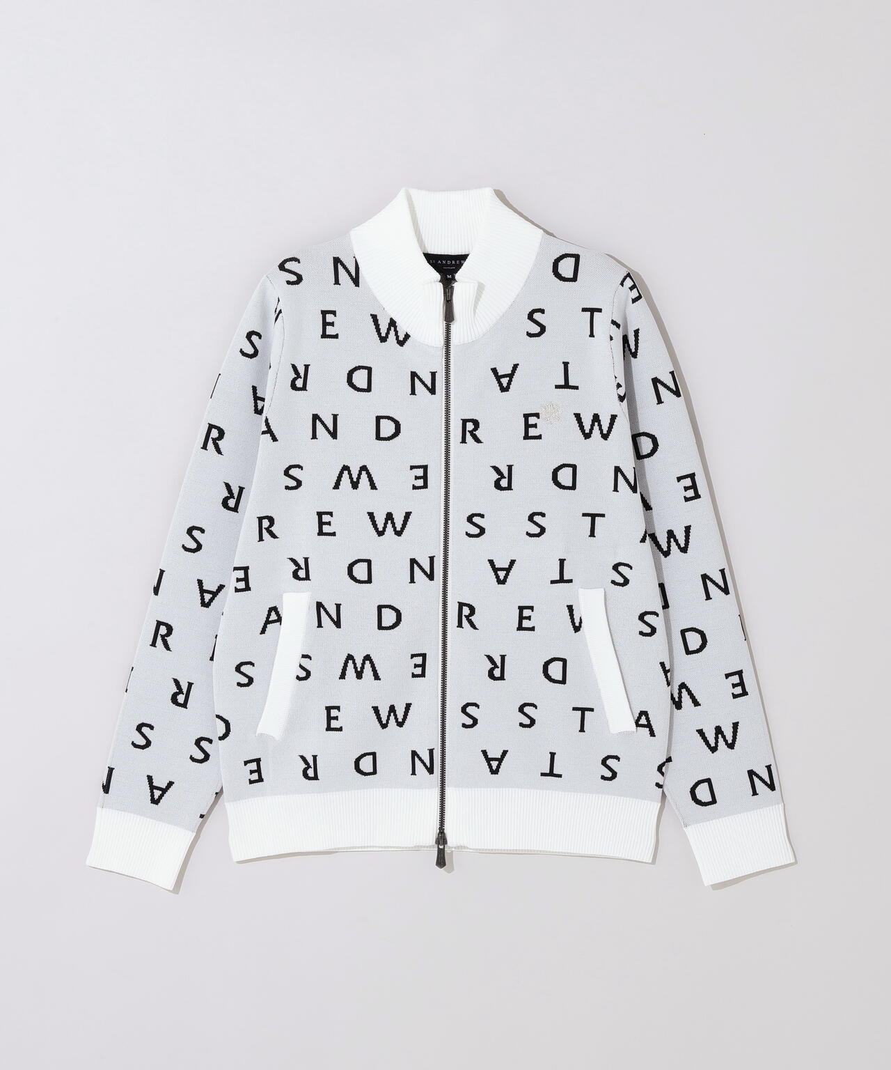 14Gロゴジャガードフルジップニット (WOMENS) | St ANDREWS（セント
