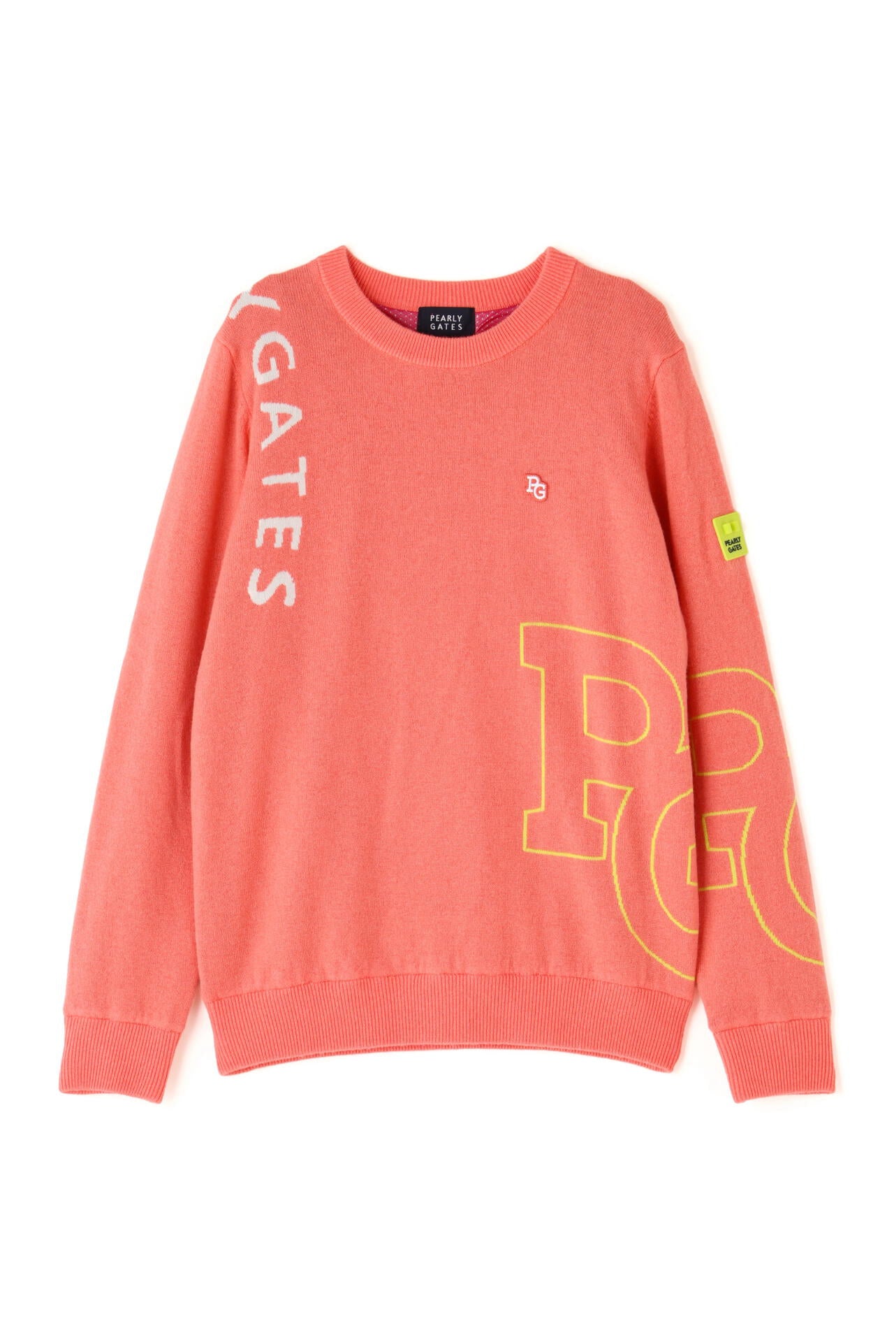 パーリーゲイツ 赤ピンクジップアップセーター サイズ4 カシミヤ100