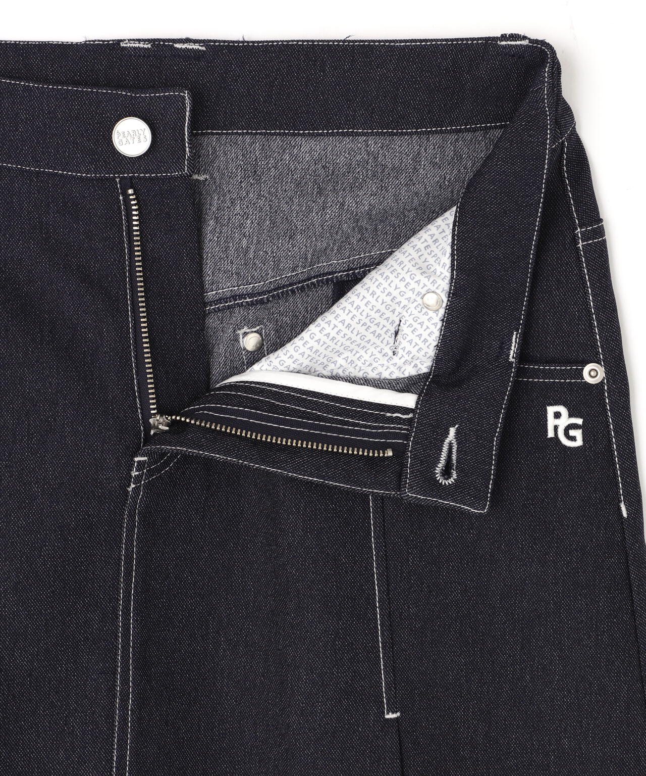 タグ付きパーリーゲイツレディース MFYディンプルメッシュ レイヤード