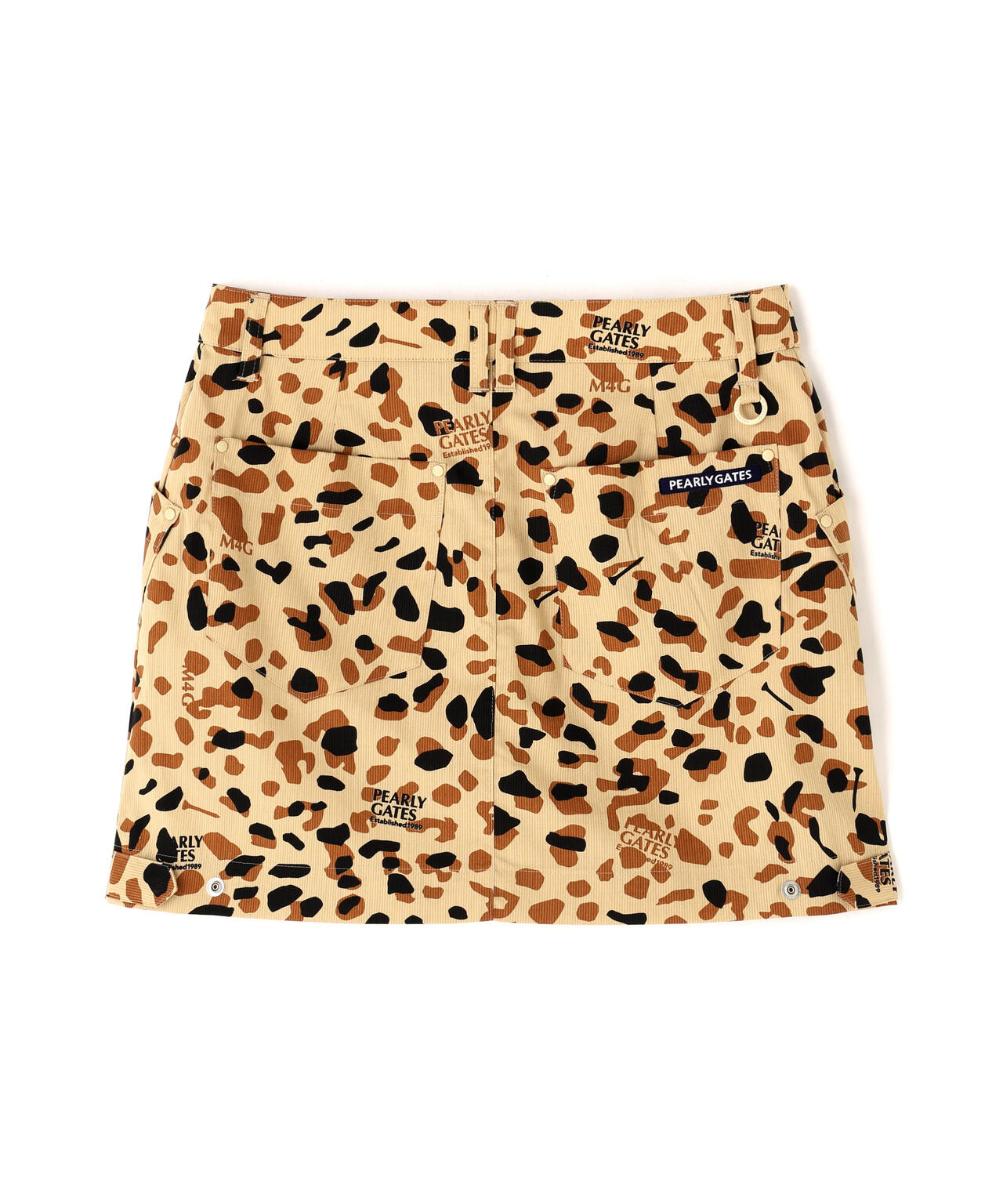 Pe/Cストレッチコードレーン スカート ＜ヒョウ柄＞ | PEARLY GATES