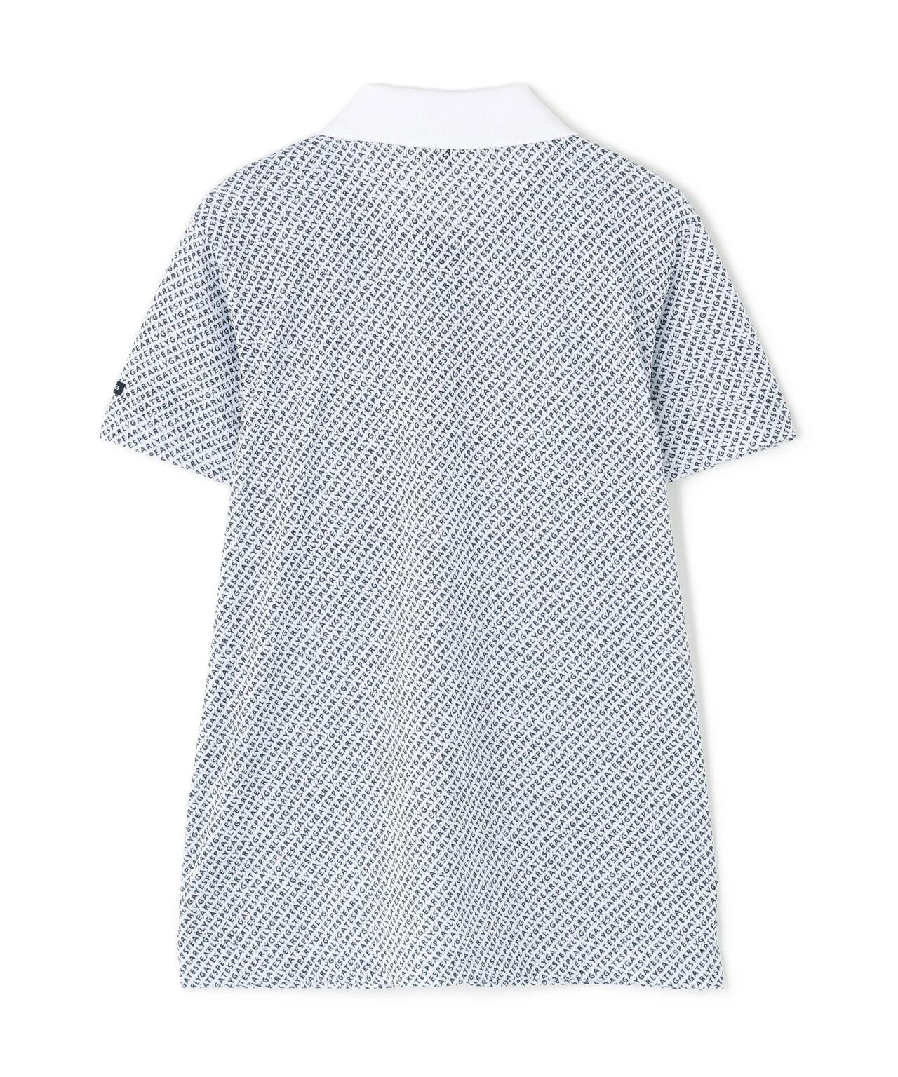 KAZEメッシュ半袖ポロシャツ ＜ロゴバイヤスボーダー柄＞ | PEARLY