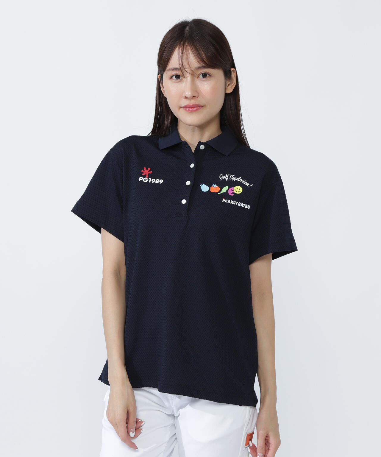 Pe格子サッカー半袖ポロシャツ ＜Relaxシリーズ＞ | PEARLY GATES