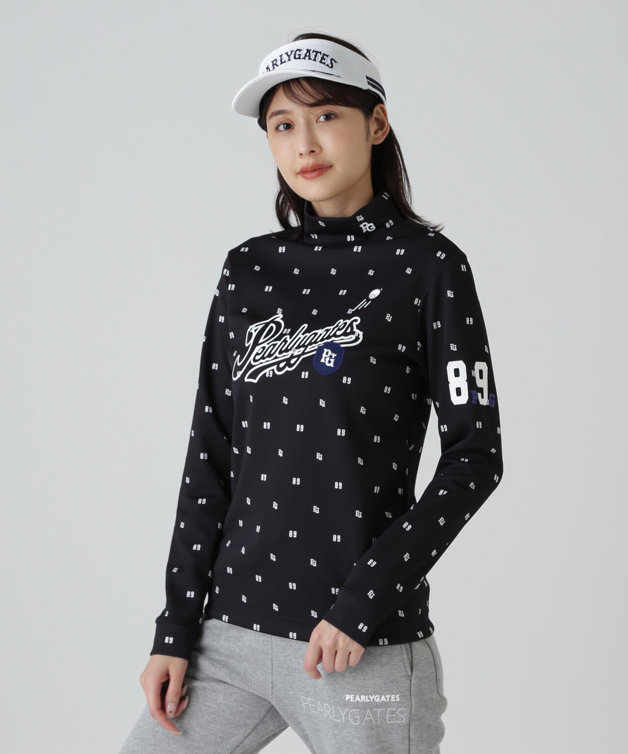 PEARLY GATES カノコダンボールクルーネックトップス サイズM PEARLY