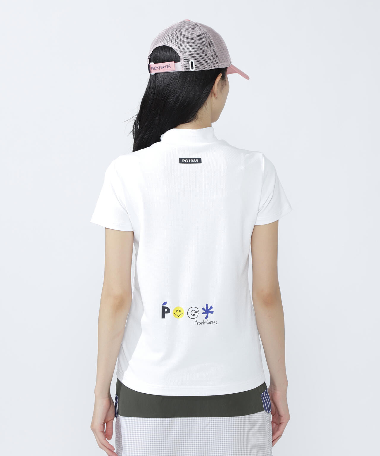 ベア疑似メッシュ半袖モックネックカットソー | PEARLY GATES