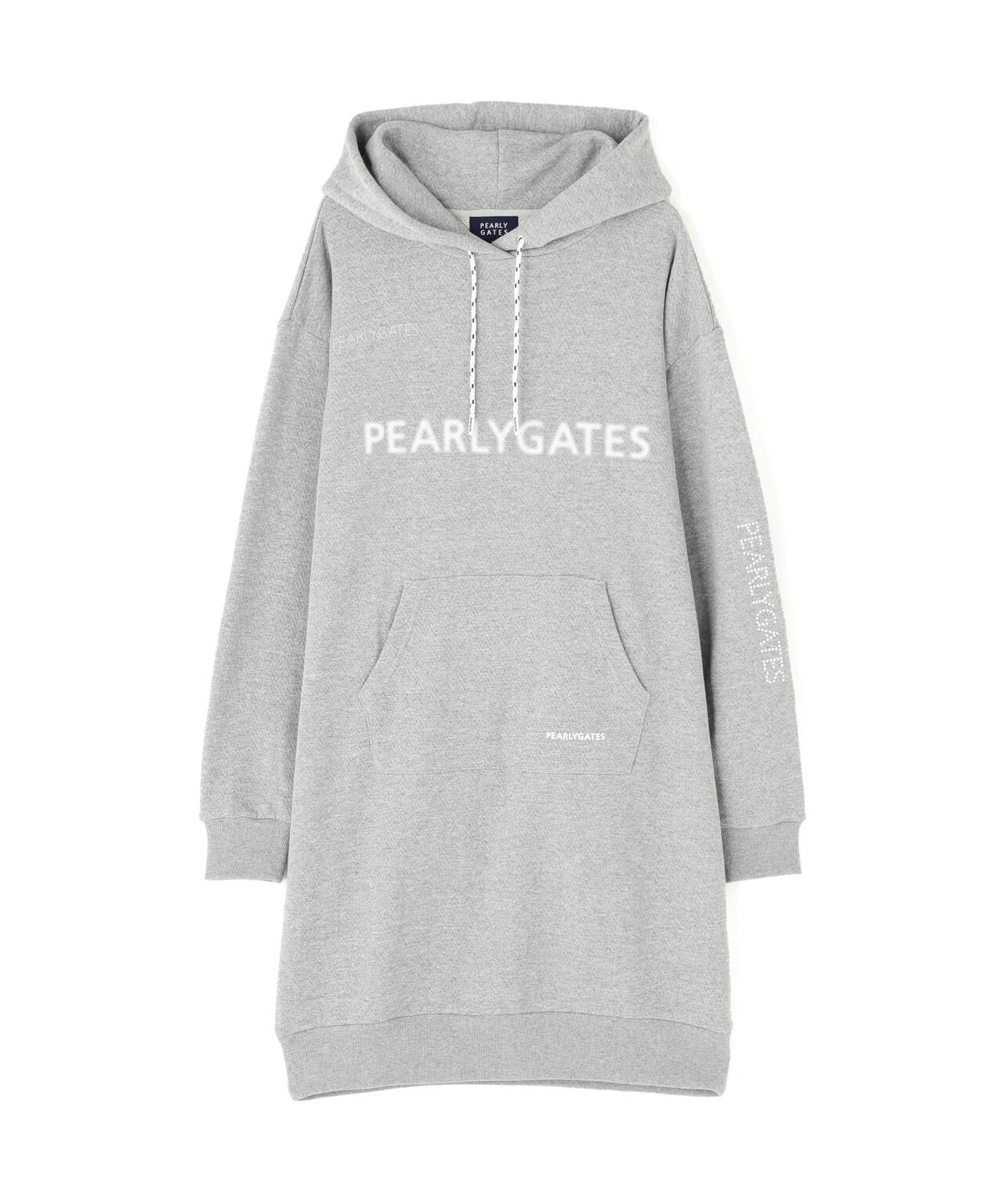 ジグザグ裏毛ジャガードスウェットフーディワンピース | PEARLY GATES