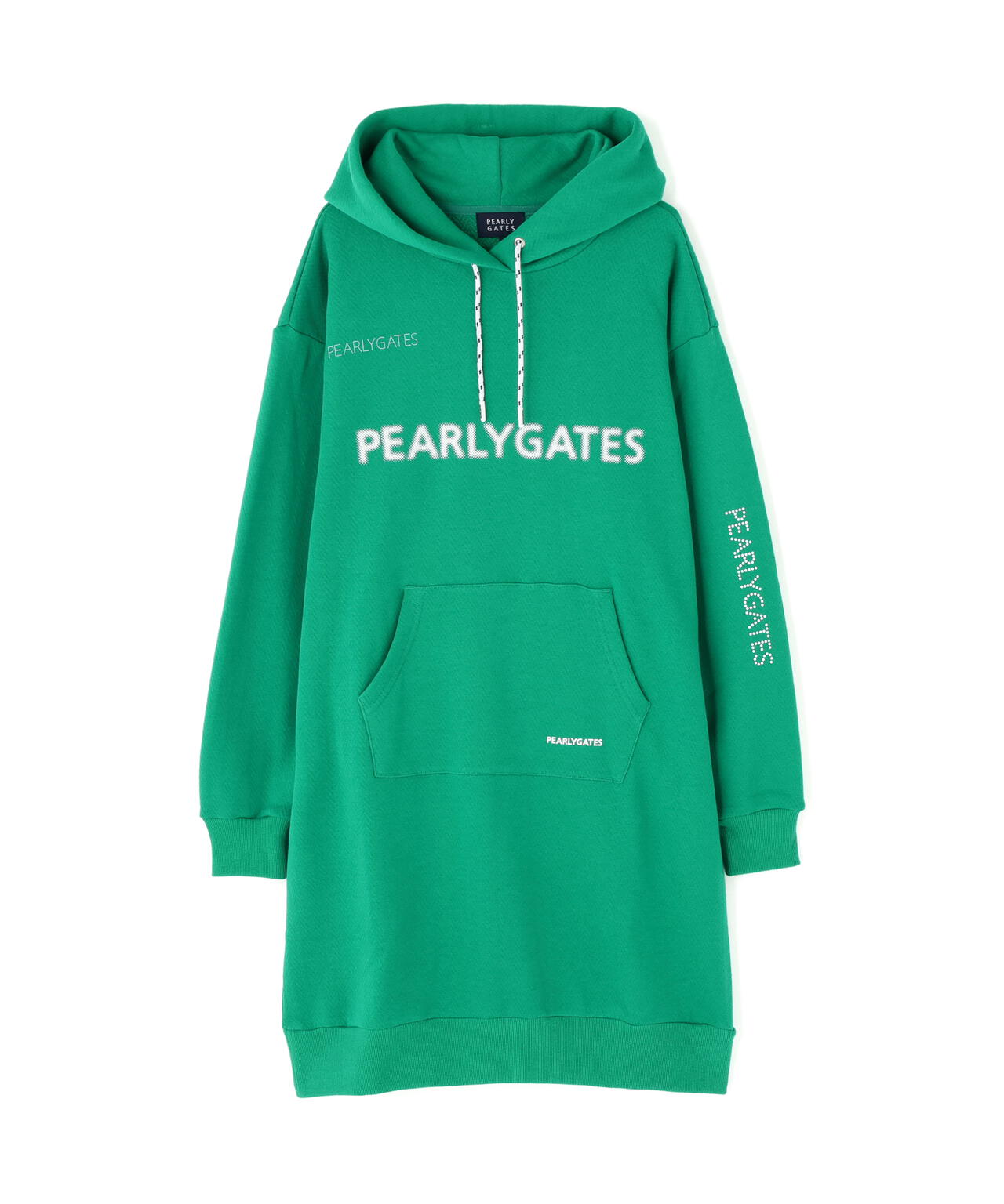 ジグザグ裏毛ジャガードスウェットフーディワンピース | PEARLY GATES