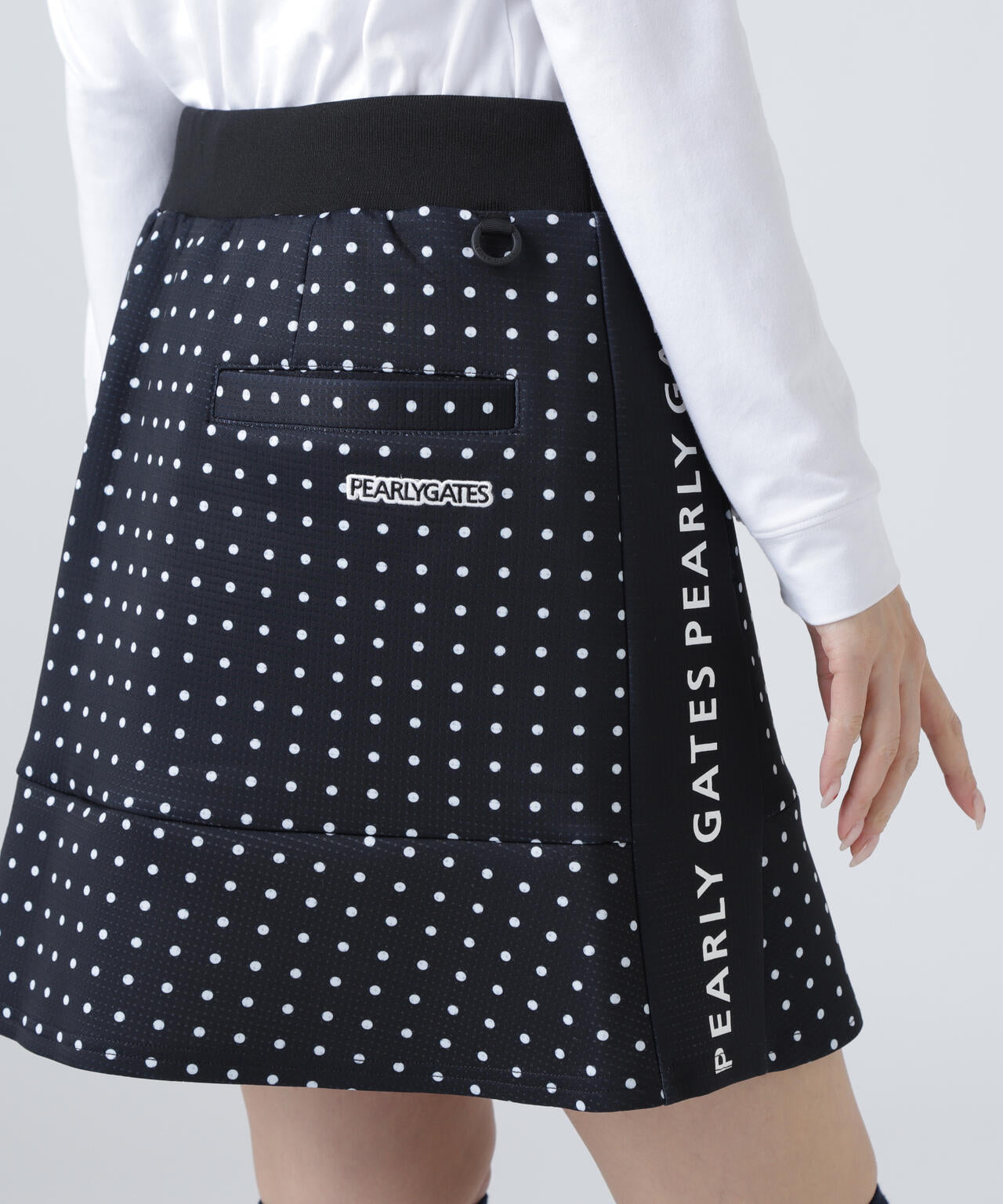 ダブルフェイススカート ＜ミニドット柄＞ | PEARLY GATES（パーリー
