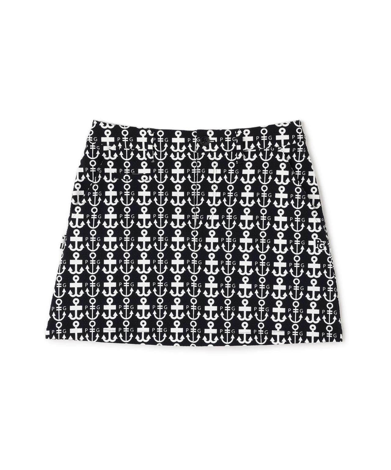 Nyストレッチドビースカート ＜ロゴアンカー柄＞ | PEARLY GATES