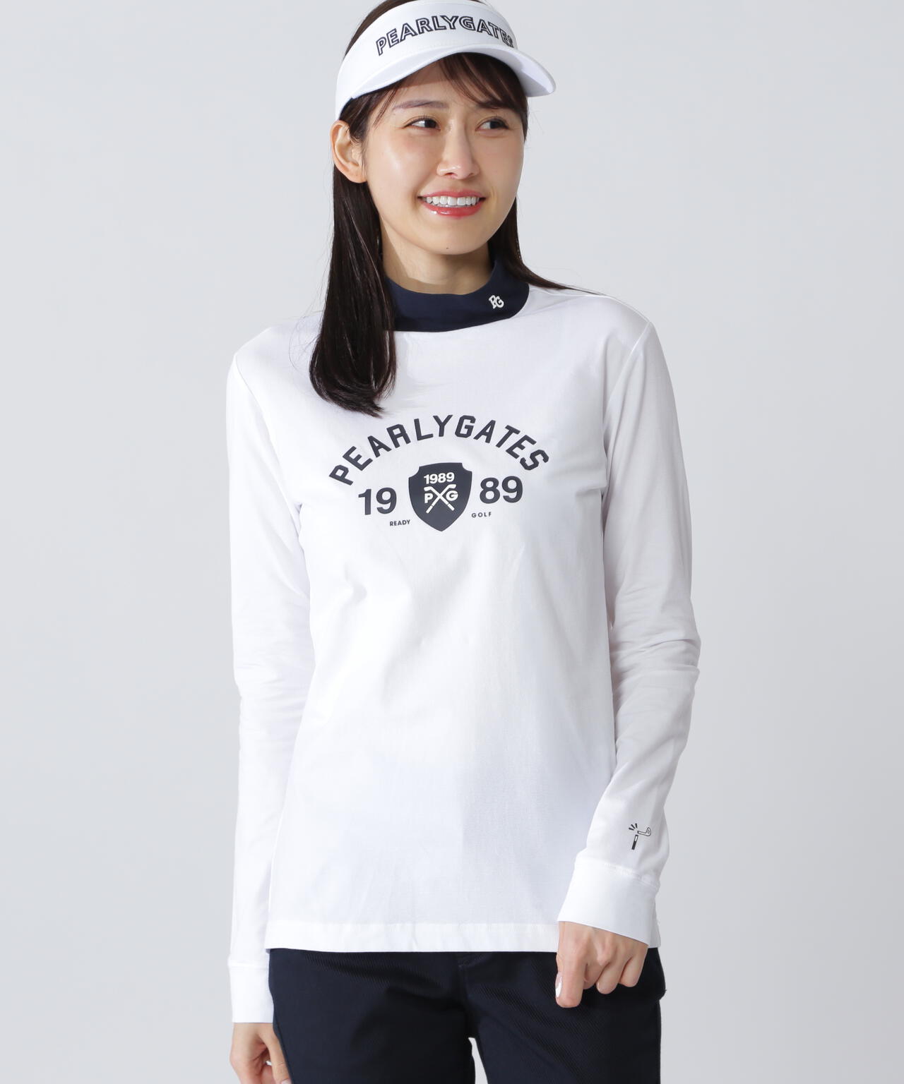 ベアカノコ長袖ハイネックカットソー | PEARLY GATES（パーリーゲイツ