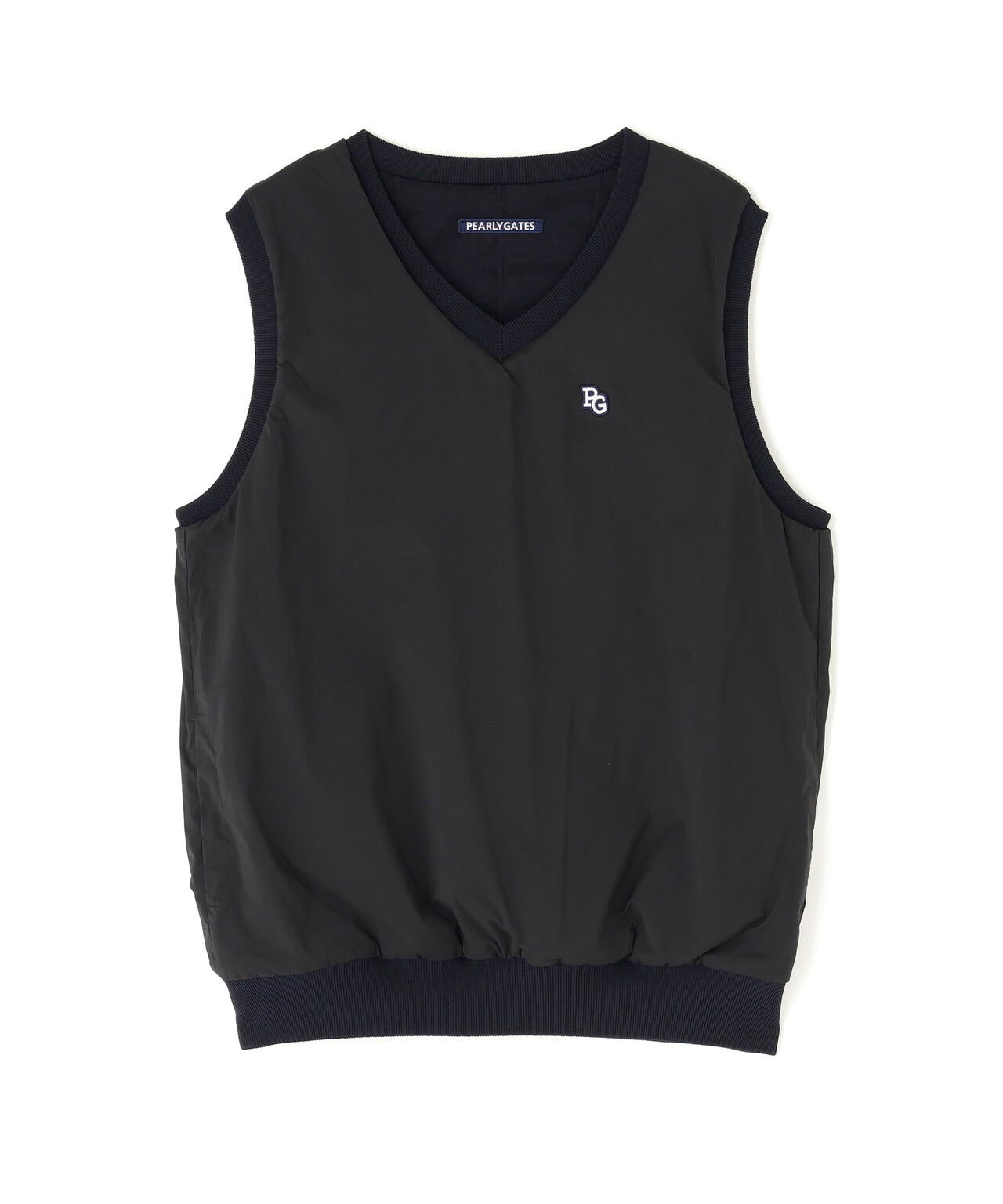 ロゴ総柄Vネックニットベストプルオーバー | PEARLY GATES（パーリー
