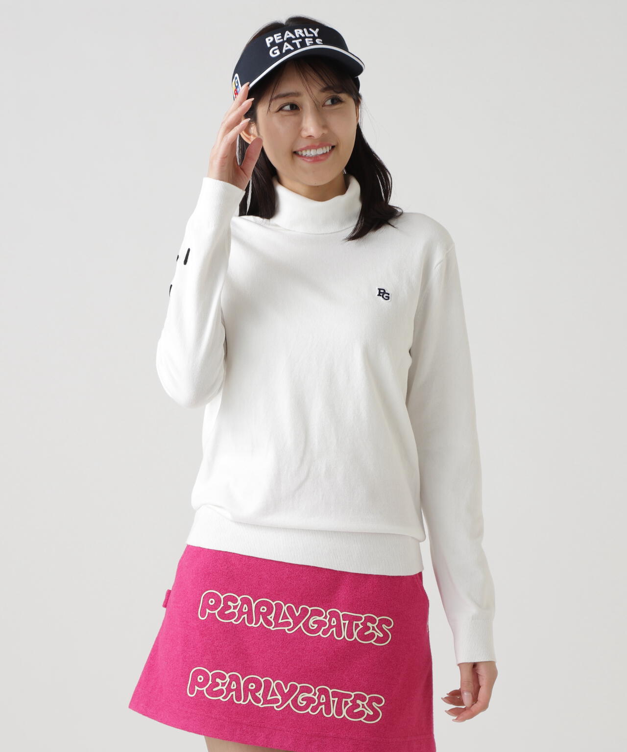 カシミヤタッチタートルネックニットプルオーバー | PEARLY GATES