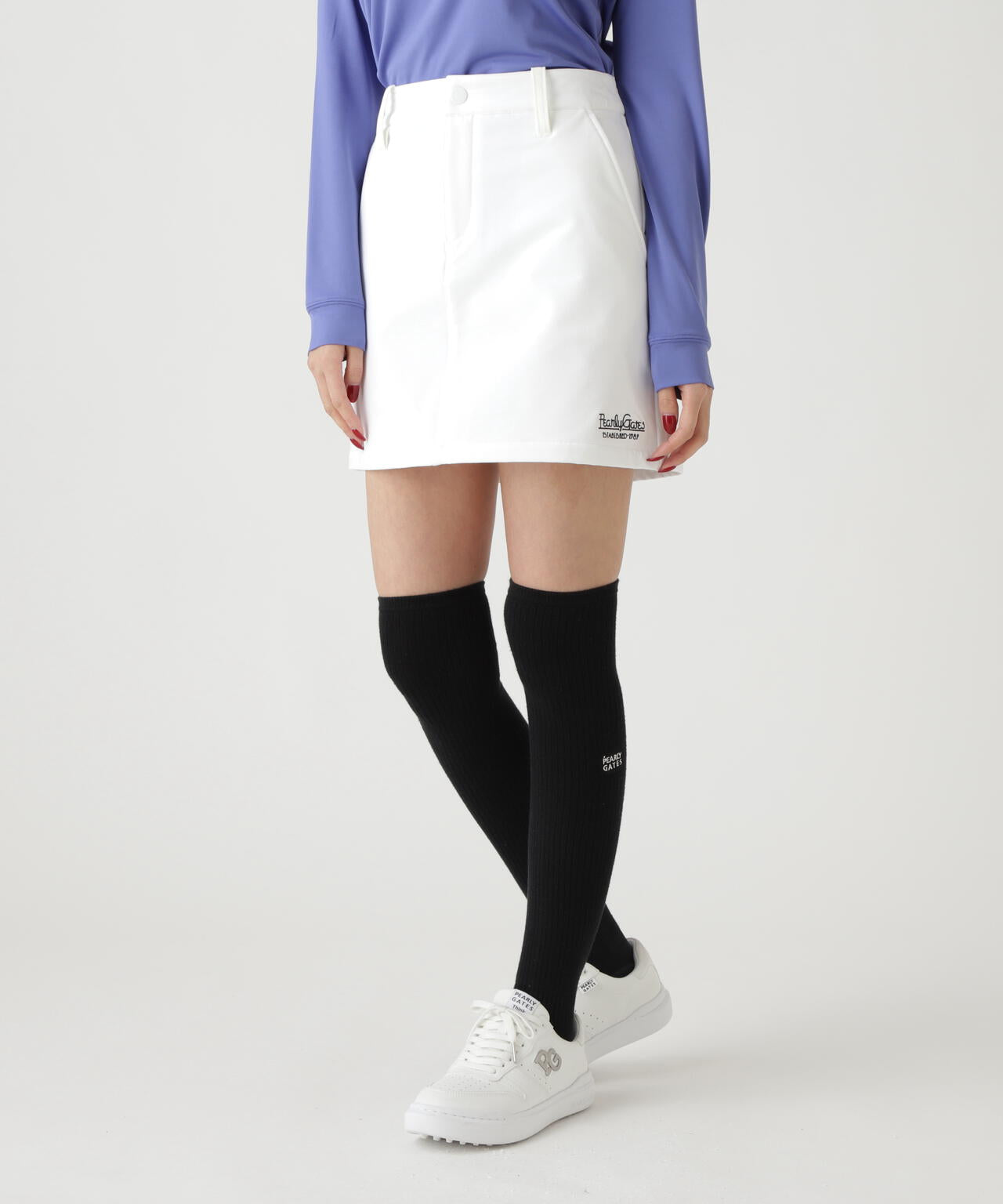 4WAYストレッチ×BACKフリーススカート | PEARLY GATES（パーリーゲイツ