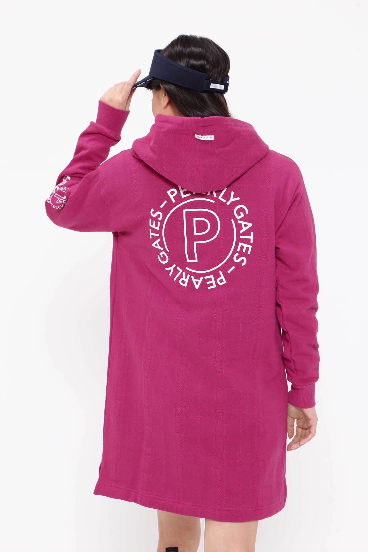 コットン裏毛ジャガード フーディワンピース | PEARLY GATES（パーリー