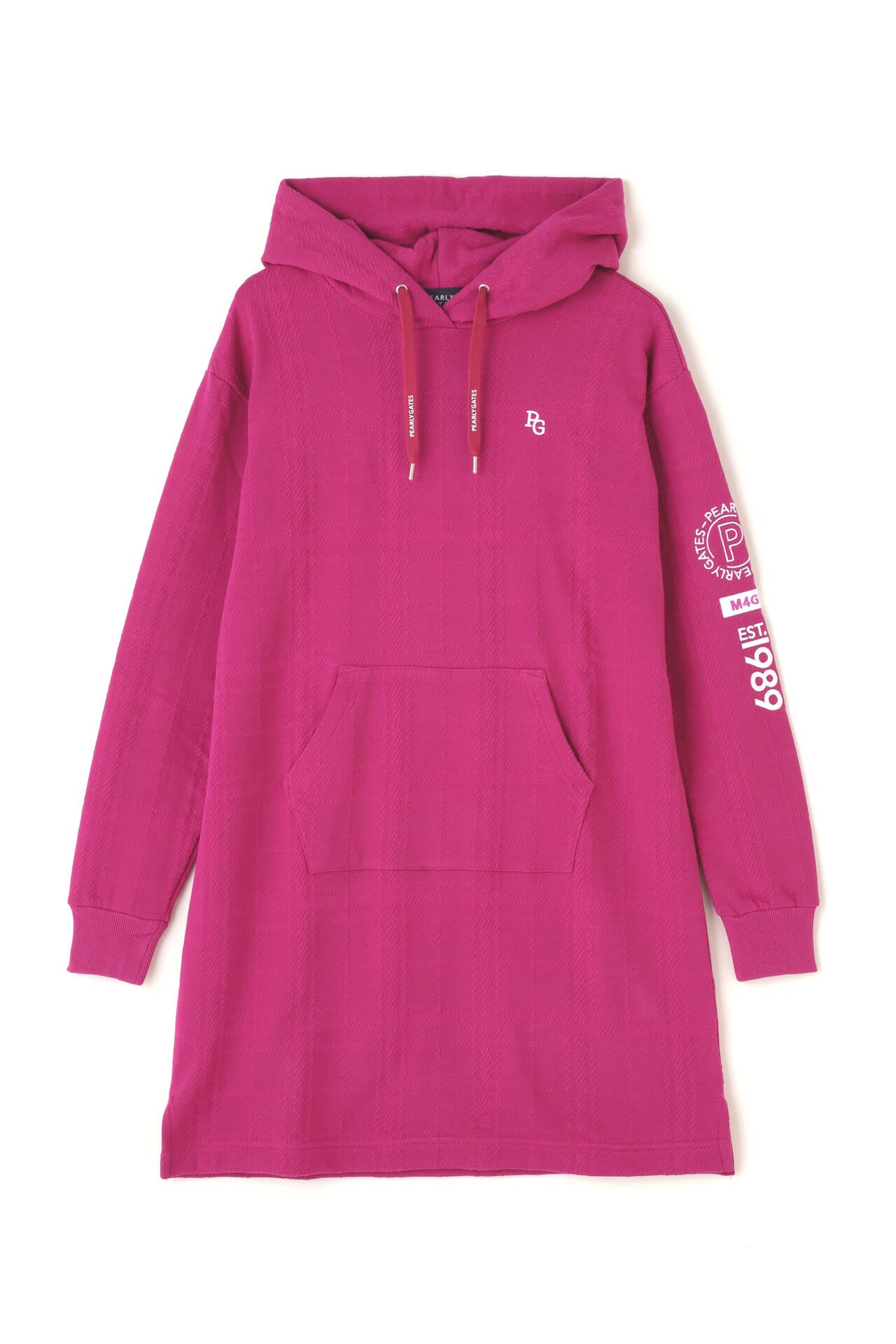 コットン裏毛ジャガード フーディワンピース | PEARLY GATES（パーリー