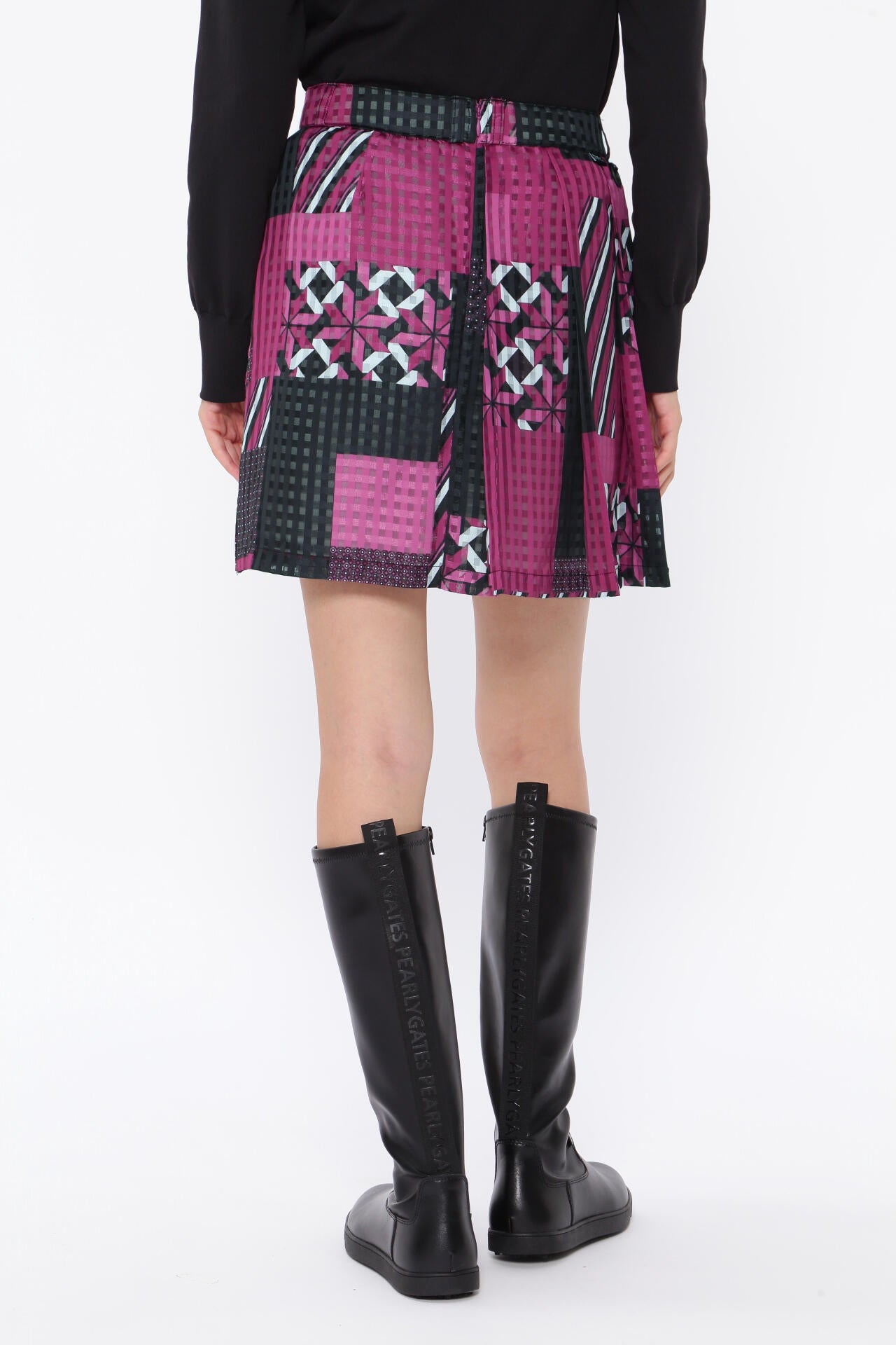 パーリーゲイツ PEARLY GATES 2025チェックドットスカート 0 シアー