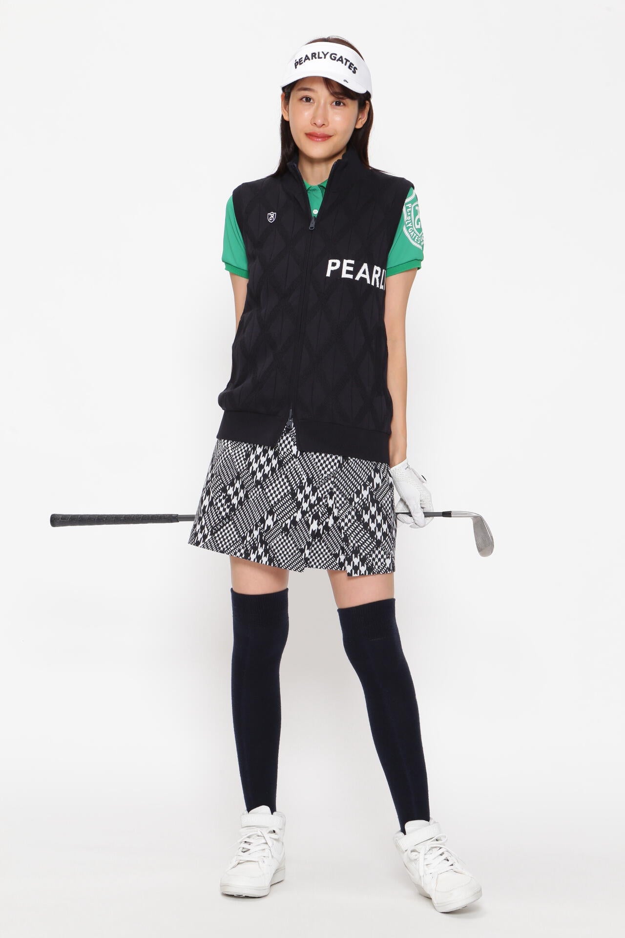 千鳥アーガイルジャガードスカート | PEARLY GATES（パーリーゲイツ