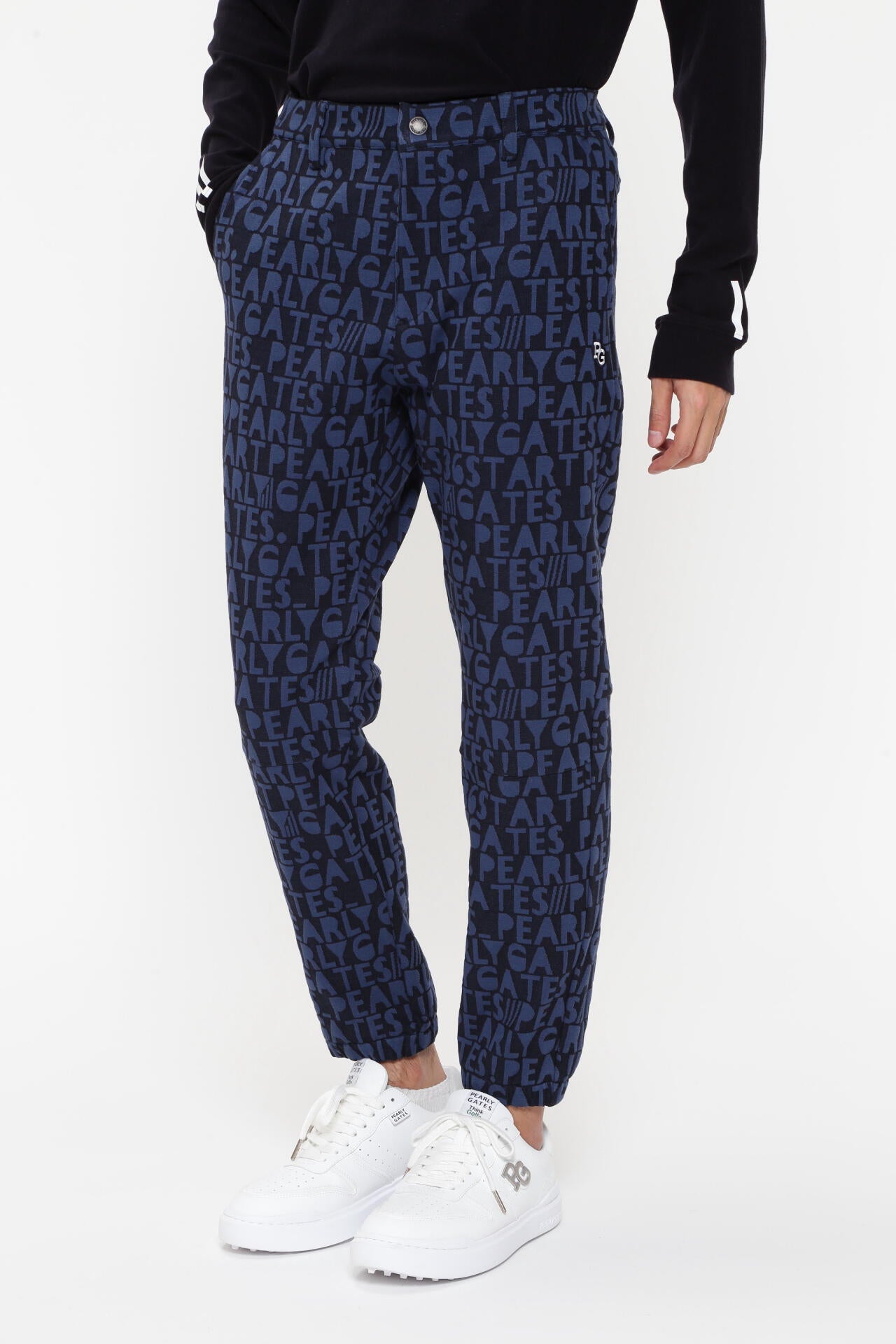 新品タグ付き パーリーゲイツ ロゴジャガードパンツ サイズM 【公式通販】