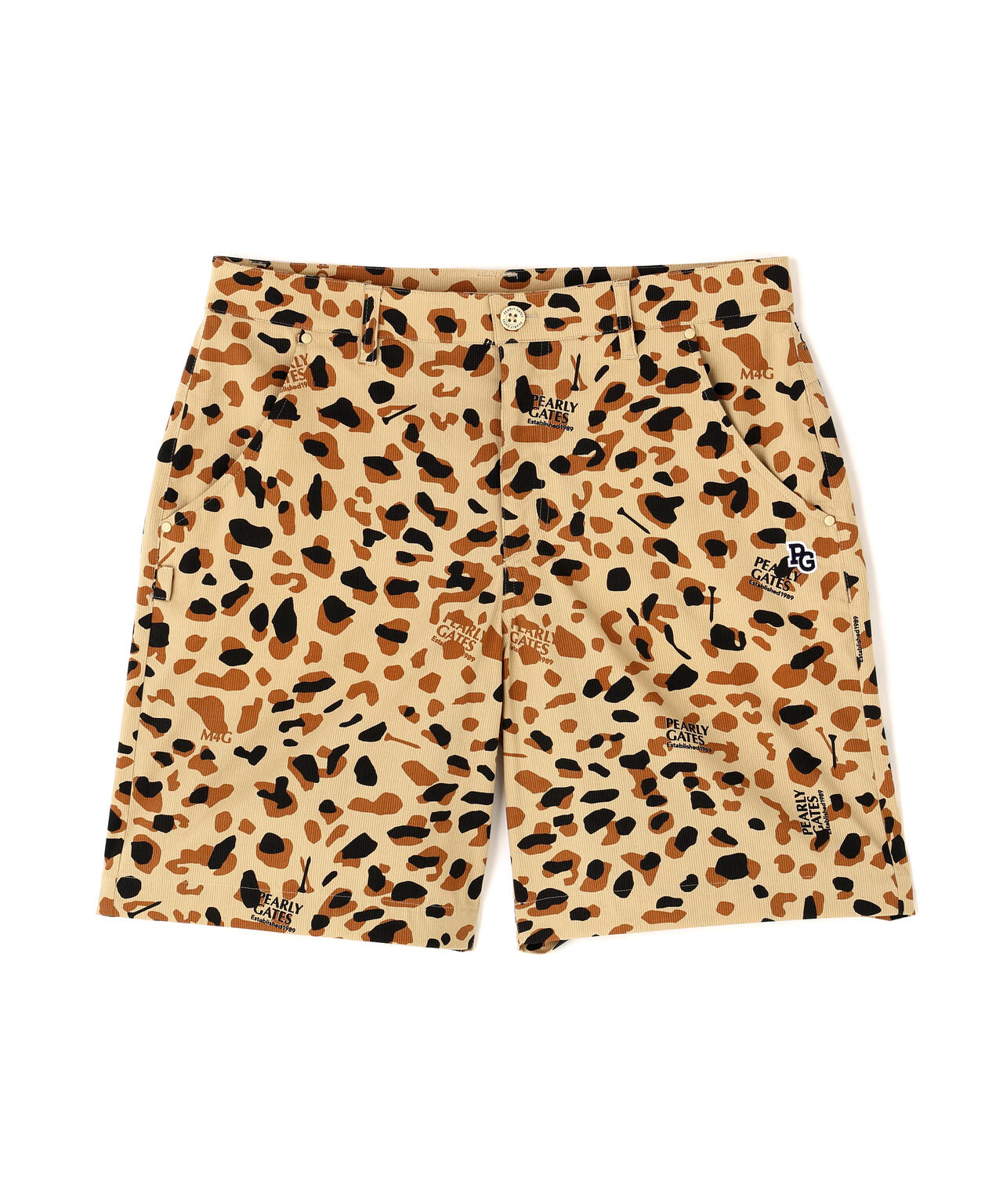 Pe/Cストレッチコードレーン ショートパンツ ＜ヒョウ柄＞ | PEARLY
