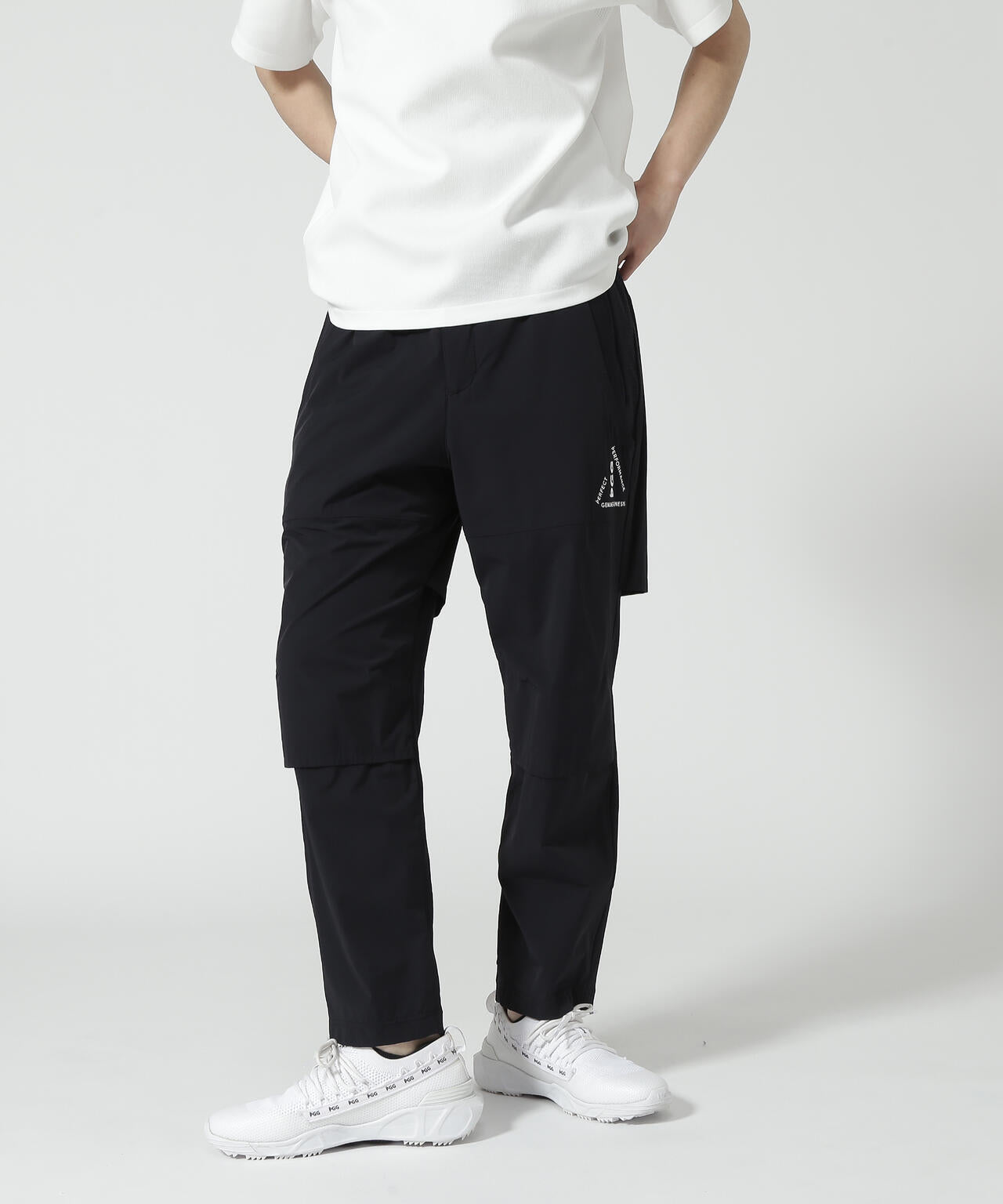 パーリーゲイツ ナイロンストレッチ ロゴジャガード 中綿パンツ 3