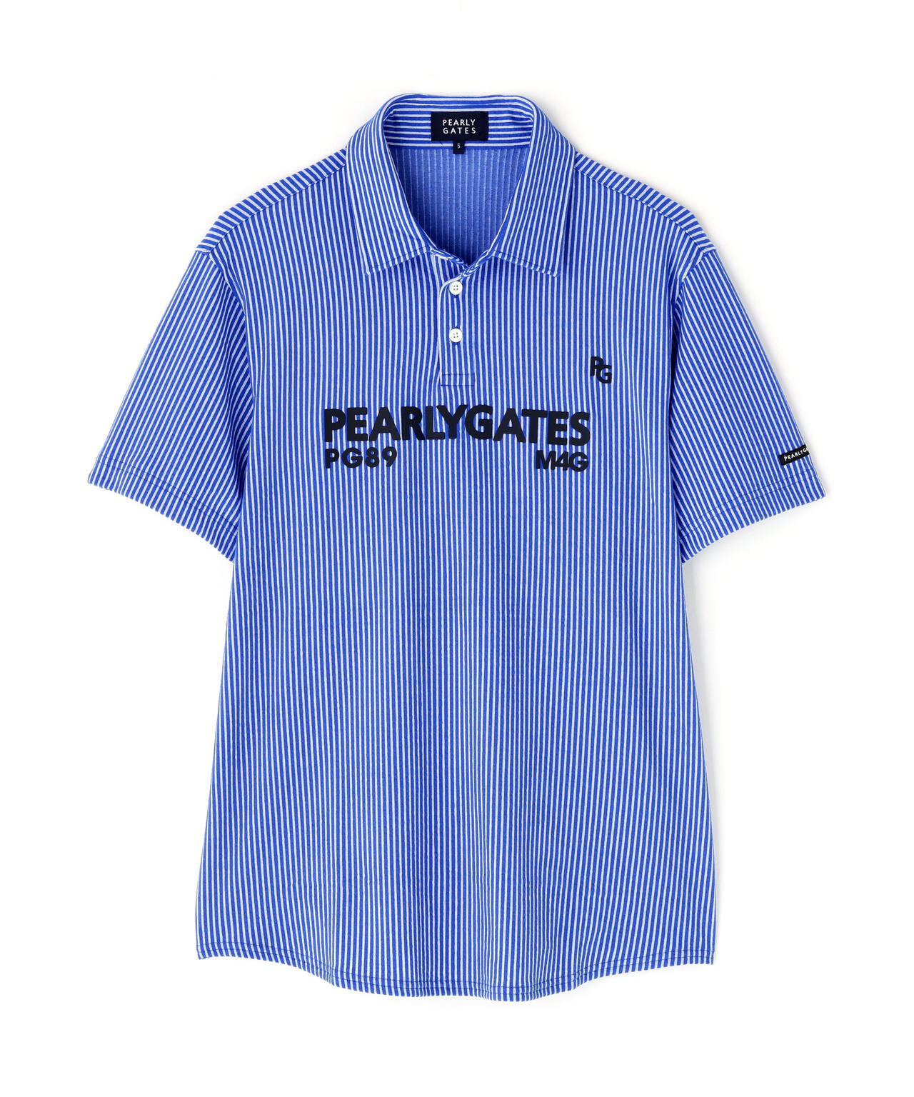カチオンストライプサッカー半袖ポロシャツ | PEARLY GATES（パーリー