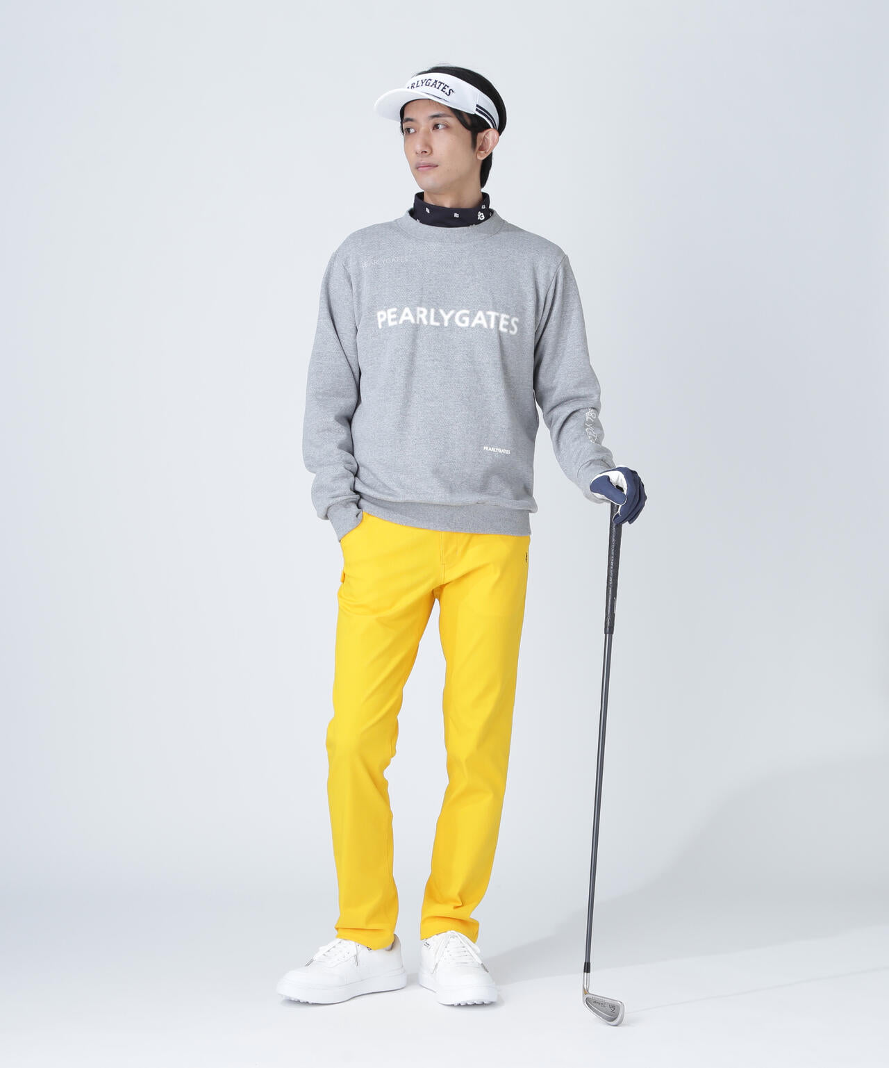 ジグザグ裏毛ジャガードクルーネックスウェットプルオーバー | PEARLY