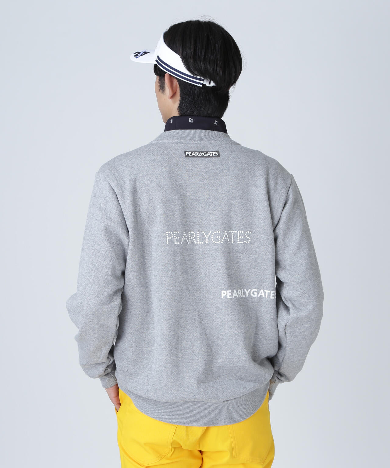 ジグザグ裏毛ジャガードクルーネックスウェットプルオーバー | PEARLY