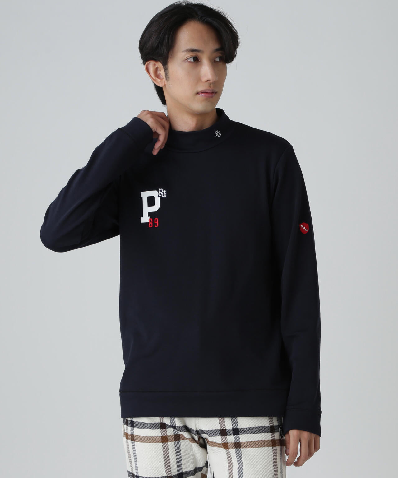 PG BODY】スーパーファインウールフリース長袖ハイネックカットソー