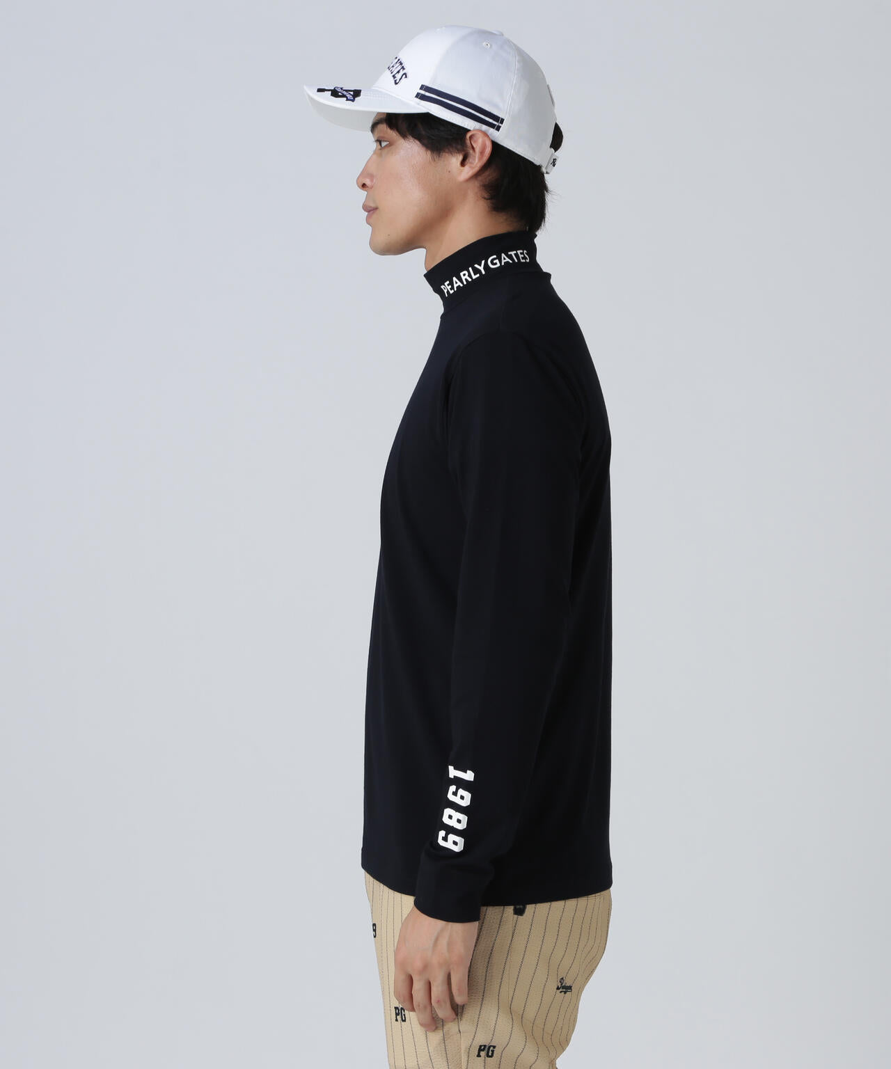 綿ベア天竺長袖ハイネックカットソー | PEARLY GATES（パーリーゲイツ