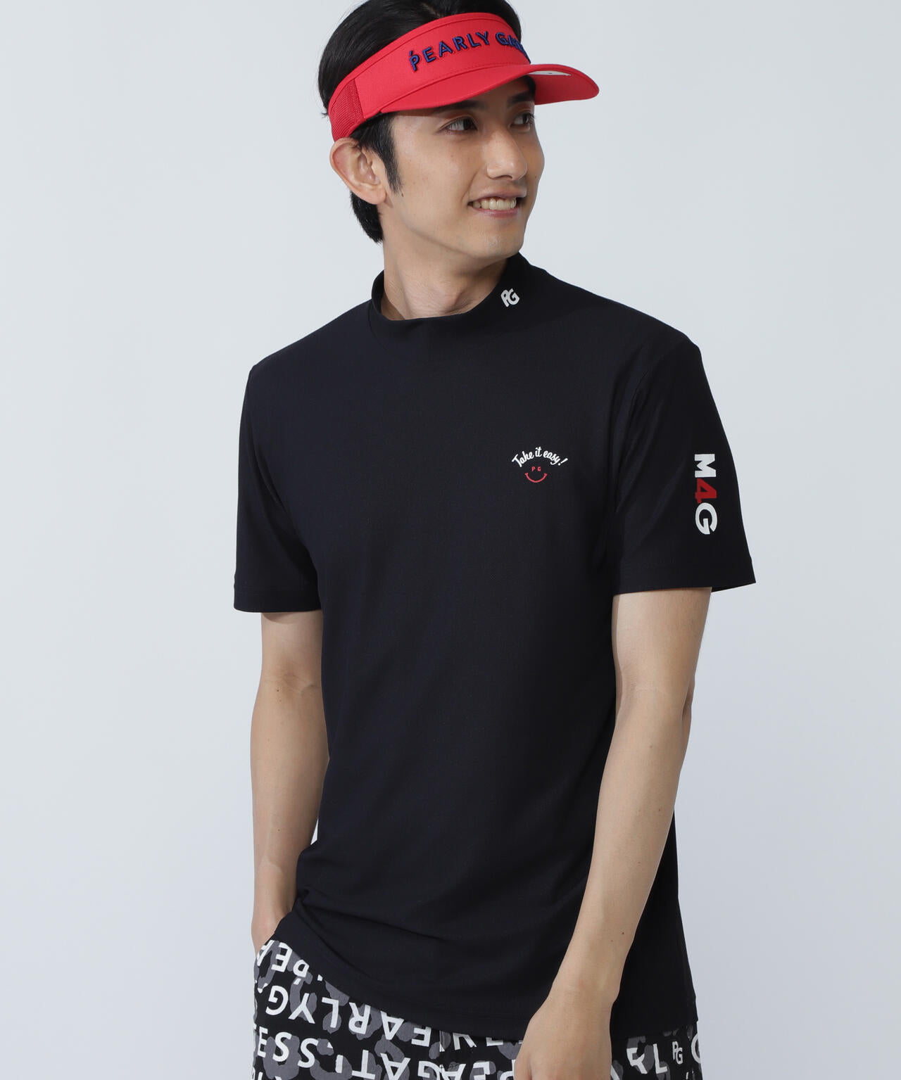 ハニカムカノコ半袖モックネックカットソー | PEARLY GATES（パーリー