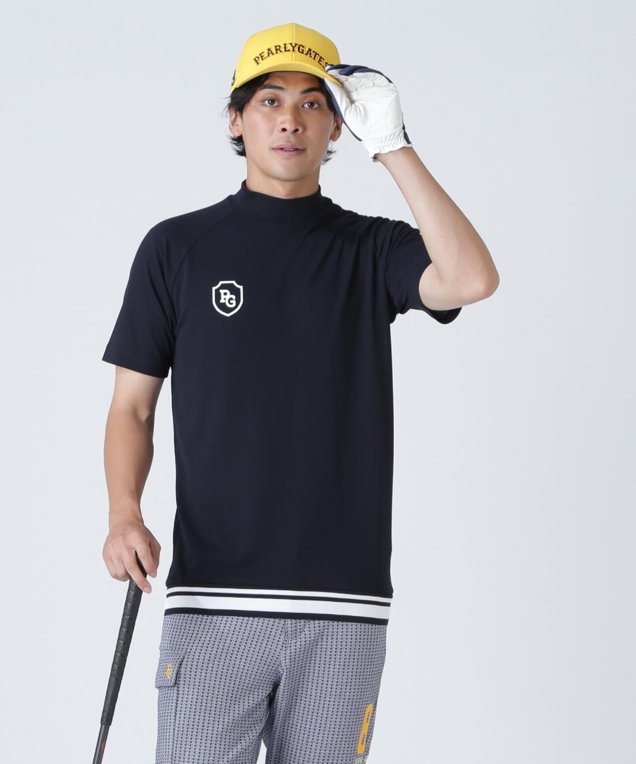 PEARLY GATES カノコダンボールクルーネックトップス サイズM PEARLY