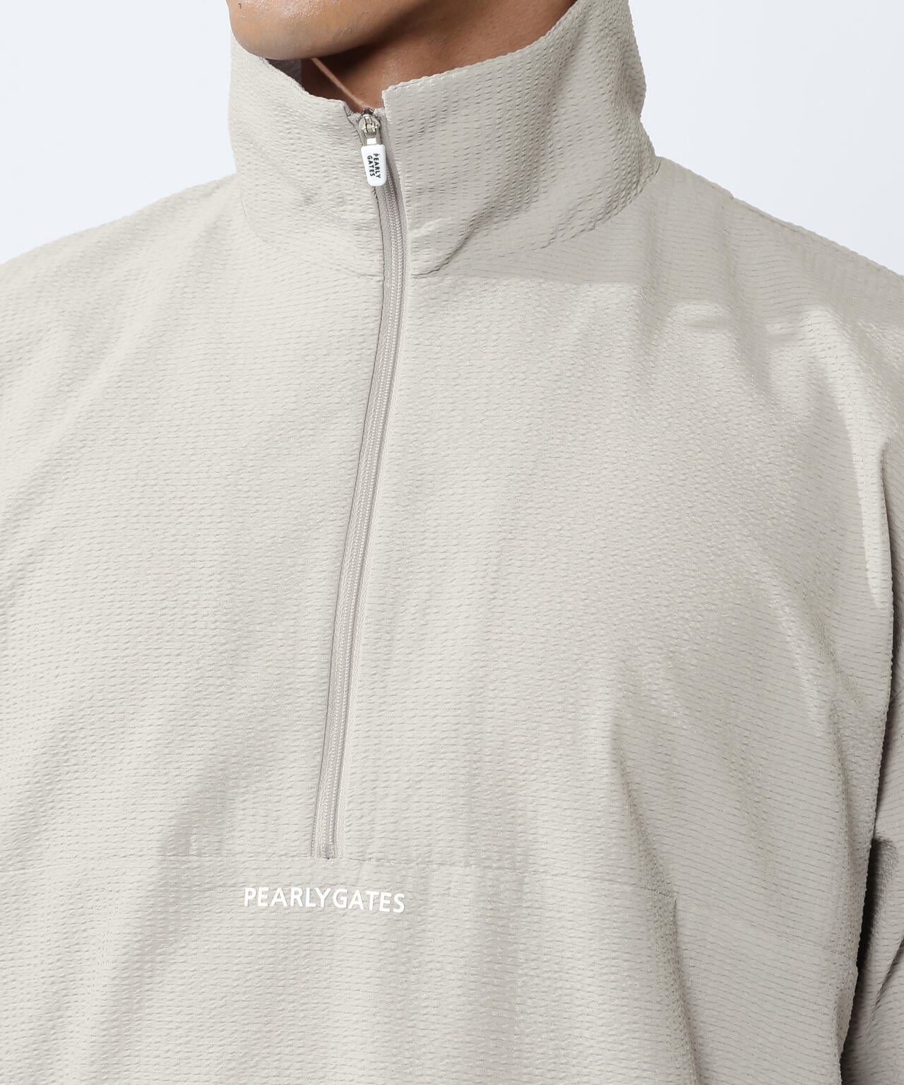 PEARLY GATES フード付き半袖トップス グレー PEARLY GATES フード付き