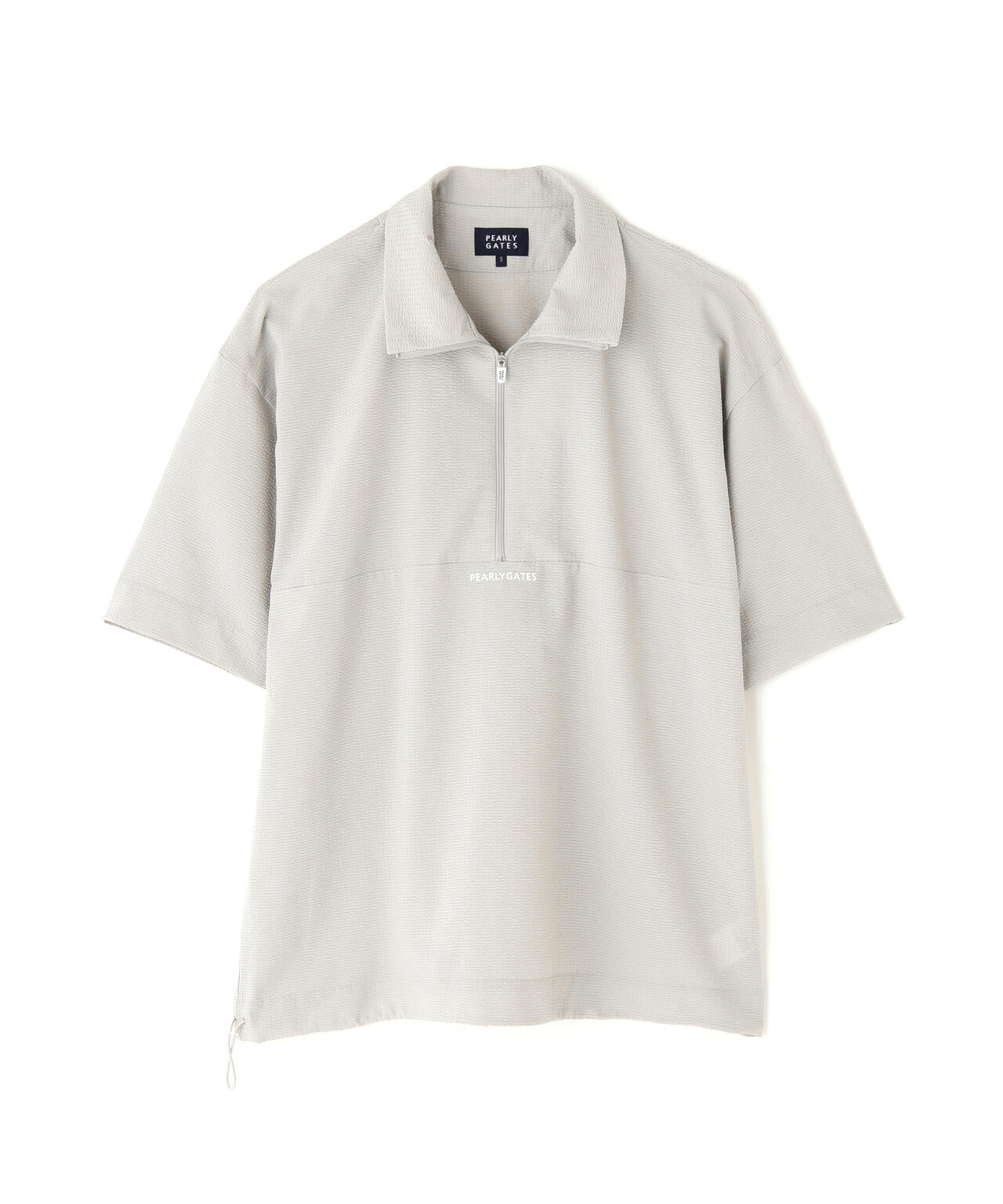 PEARLY GATES フード付き半袖トップス グレー PEARLY GATES フード付き