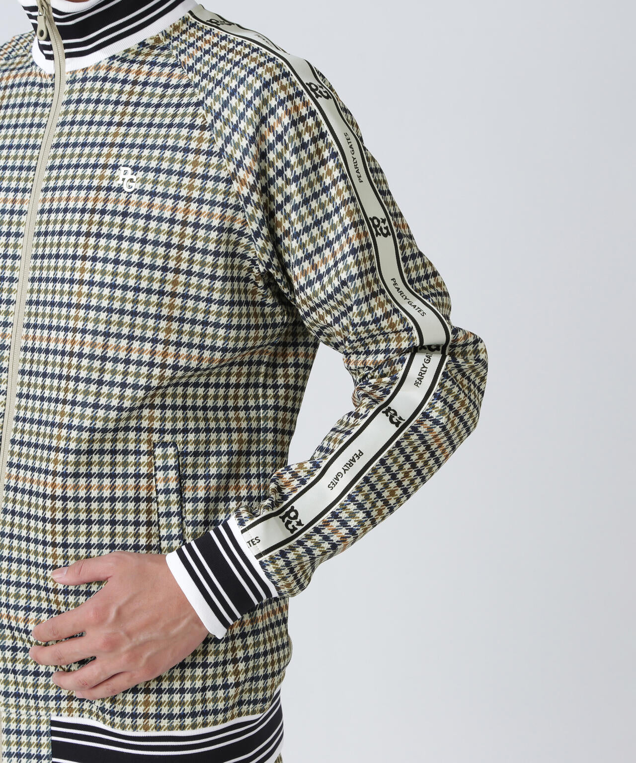 パーリーゲイツ 高機能素材 ストレッチ フルジップ ジャケット メンズS