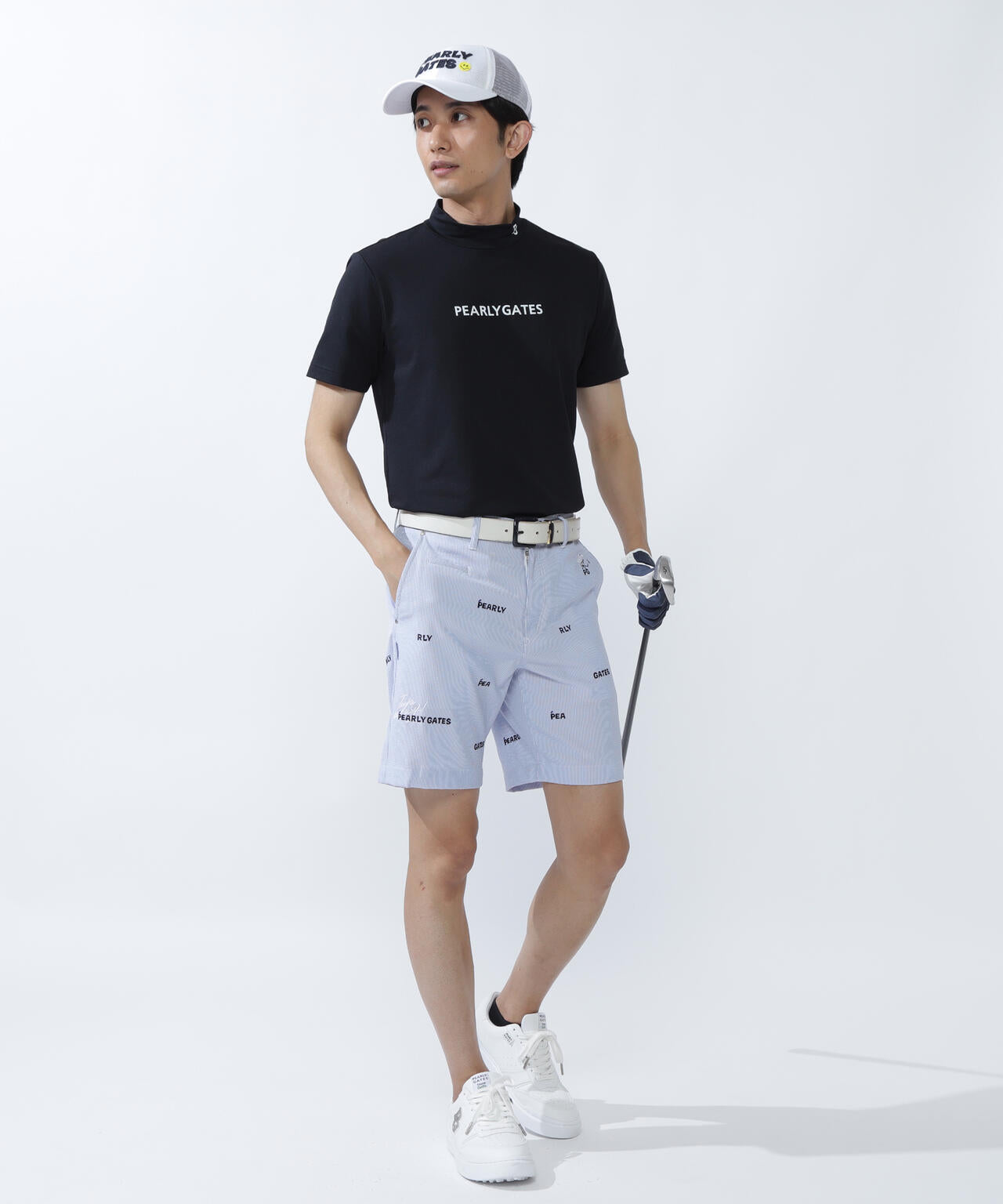 Peサッカーストライプショートパンツ | PEARLY GATES（パーリーゲイツ