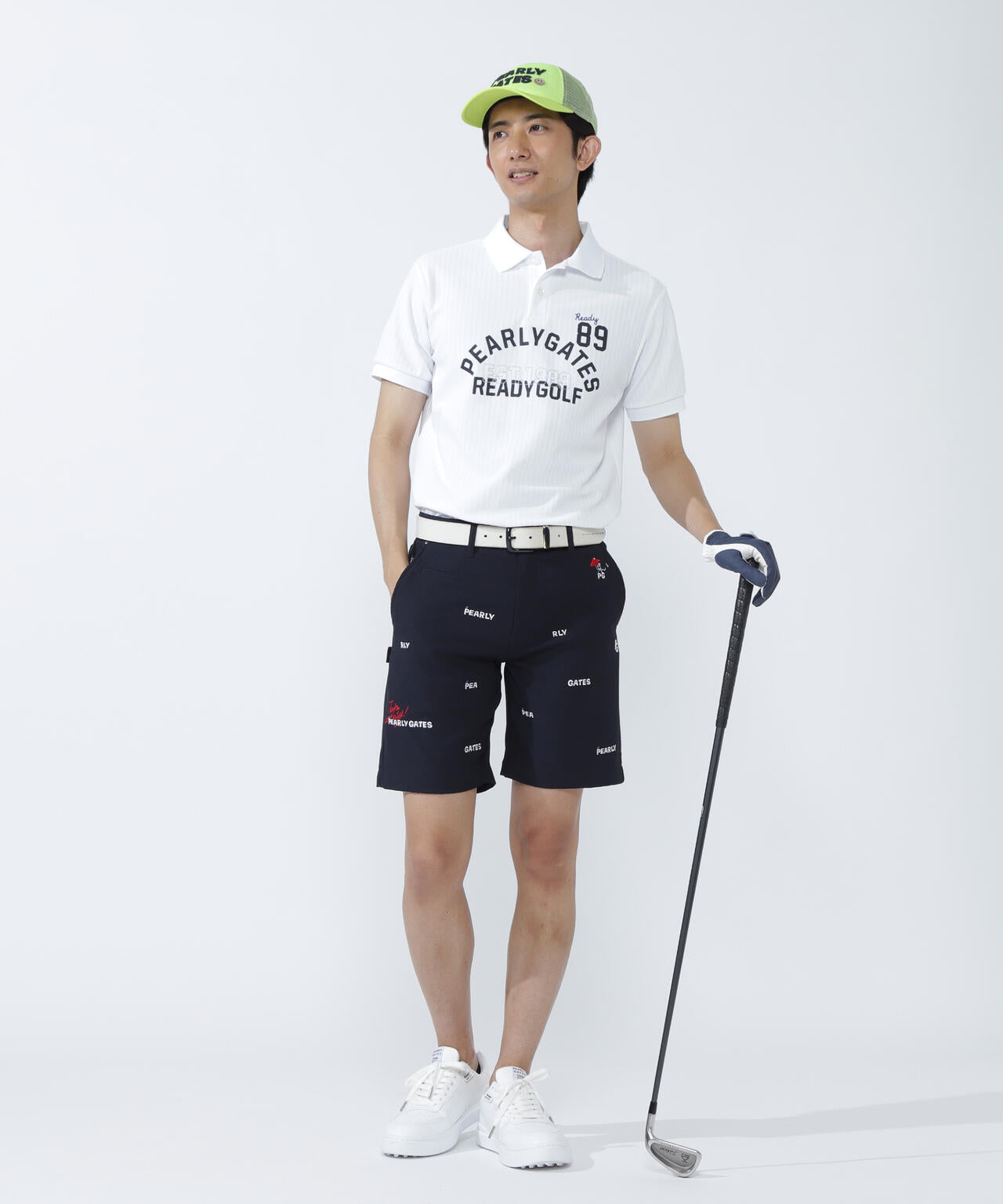 Peサッカーストライプショートパンツ | PEARLY GATES（パーリーゲイツ