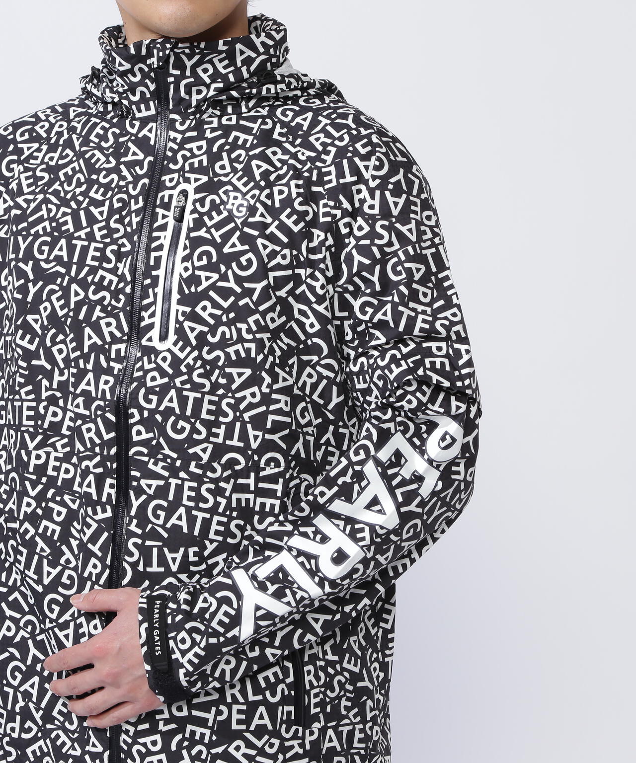 CRAFTEVOフルジップアップレインジャケット ＜ロゴ/千鳥柄＞ (MENS