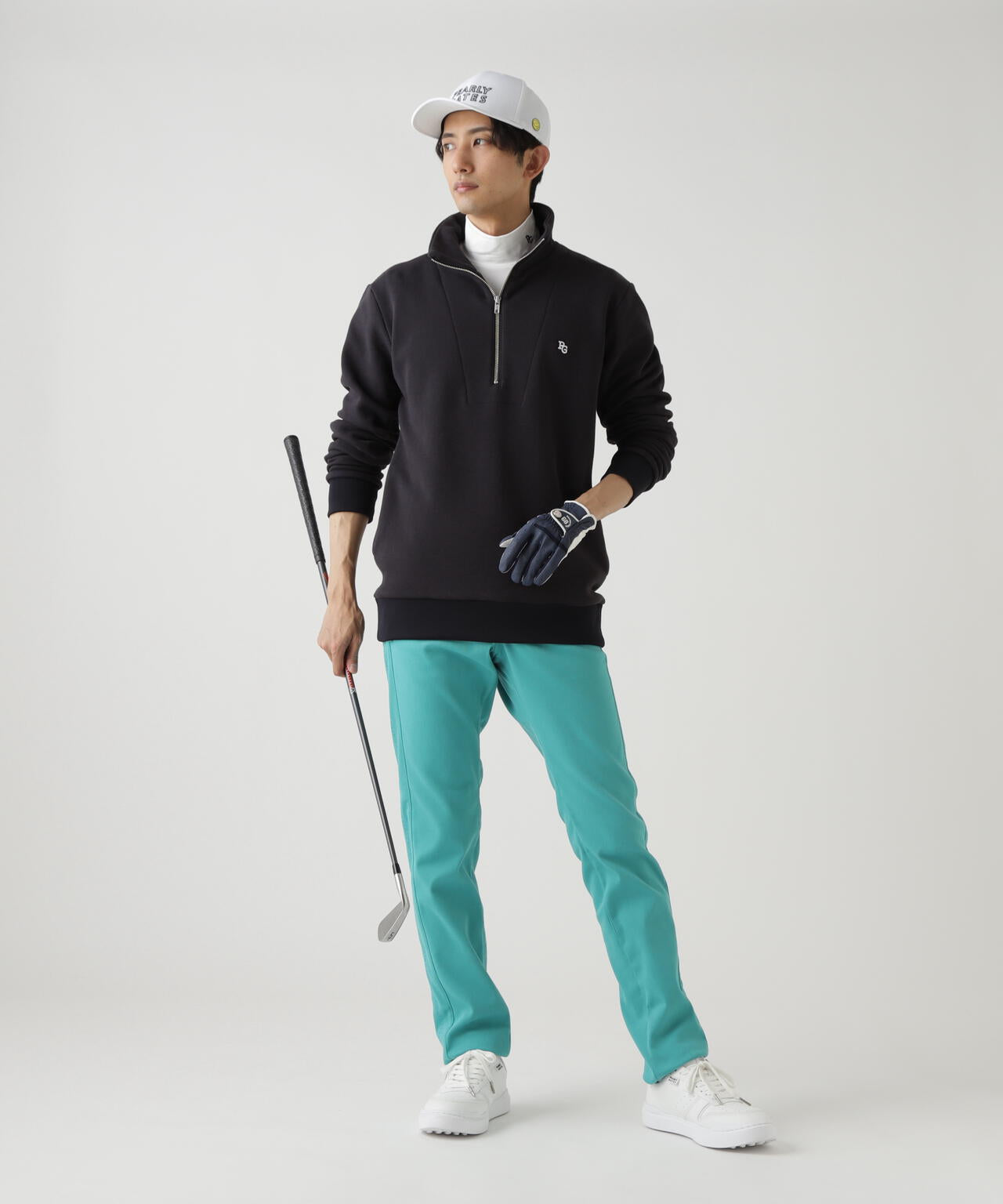 ツイル裏毛スウェットハーフジップアップ | PEARLY GATES（パーリー