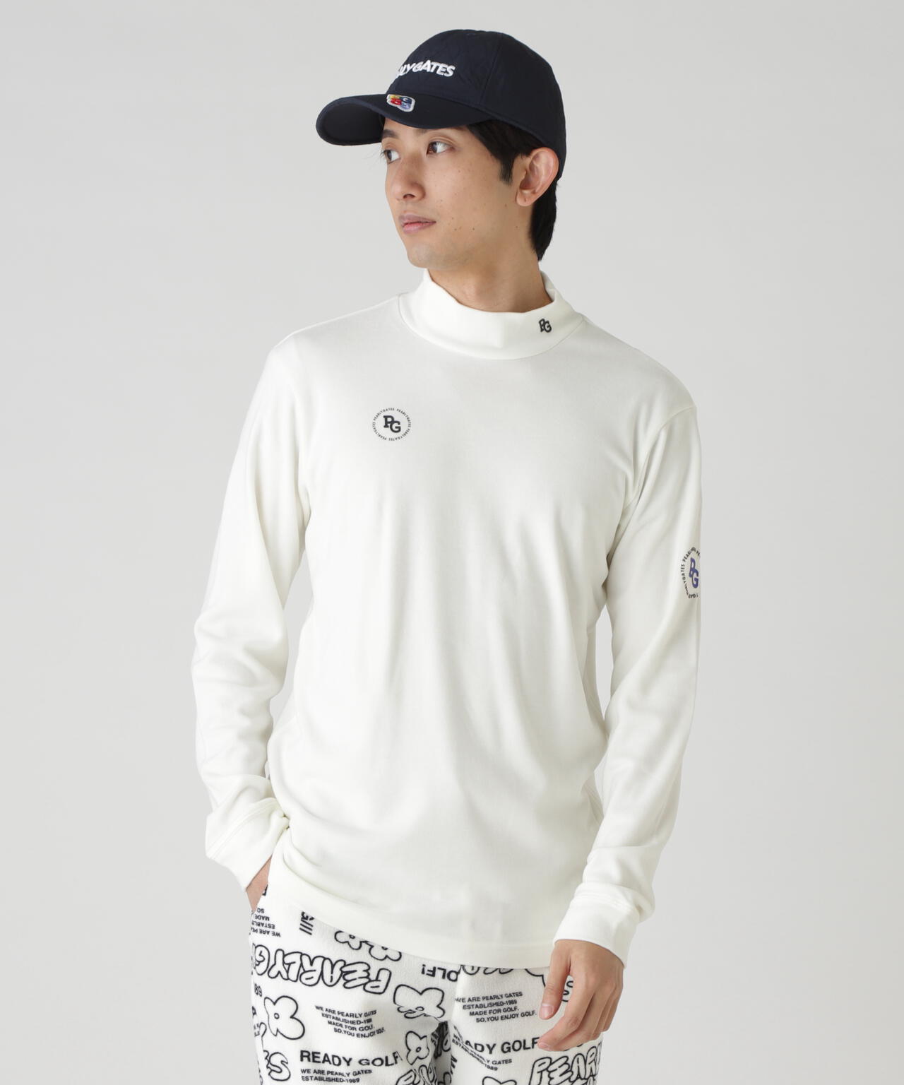 セルヒートスムース両面起毛長袖ハイネックカットソー | PEARLY GATES