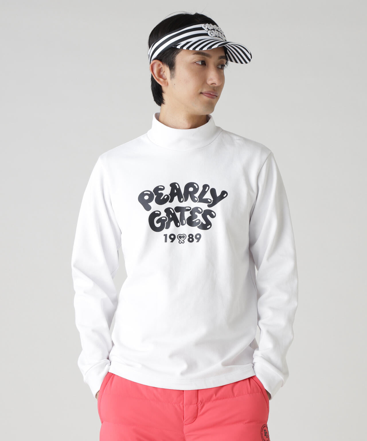 Cソロナ裏毛長袖ハイネックカットソー | PEARLY GATES（パーリーゲイツ