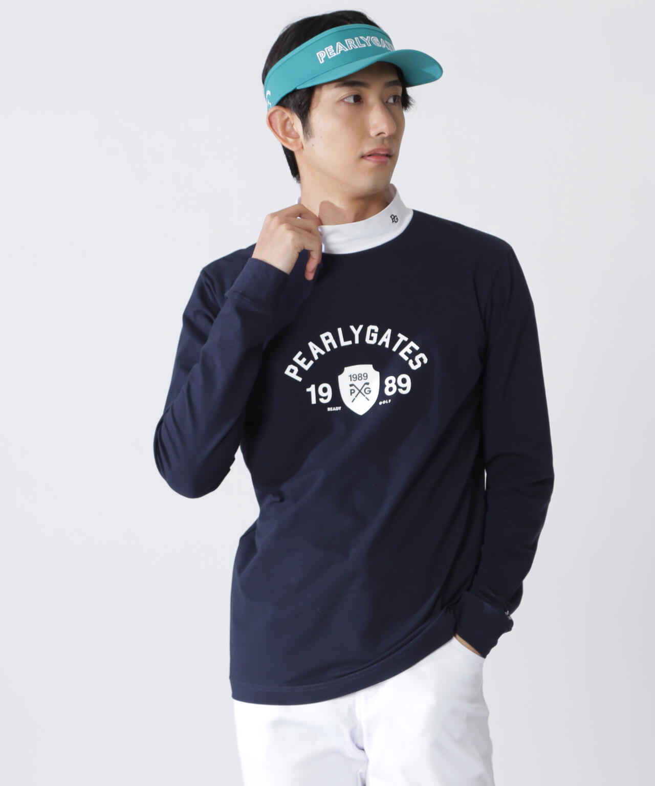 ベアカノコ長袖ハイネックカットソー | PEARLY GATES（パーリーゲイツ