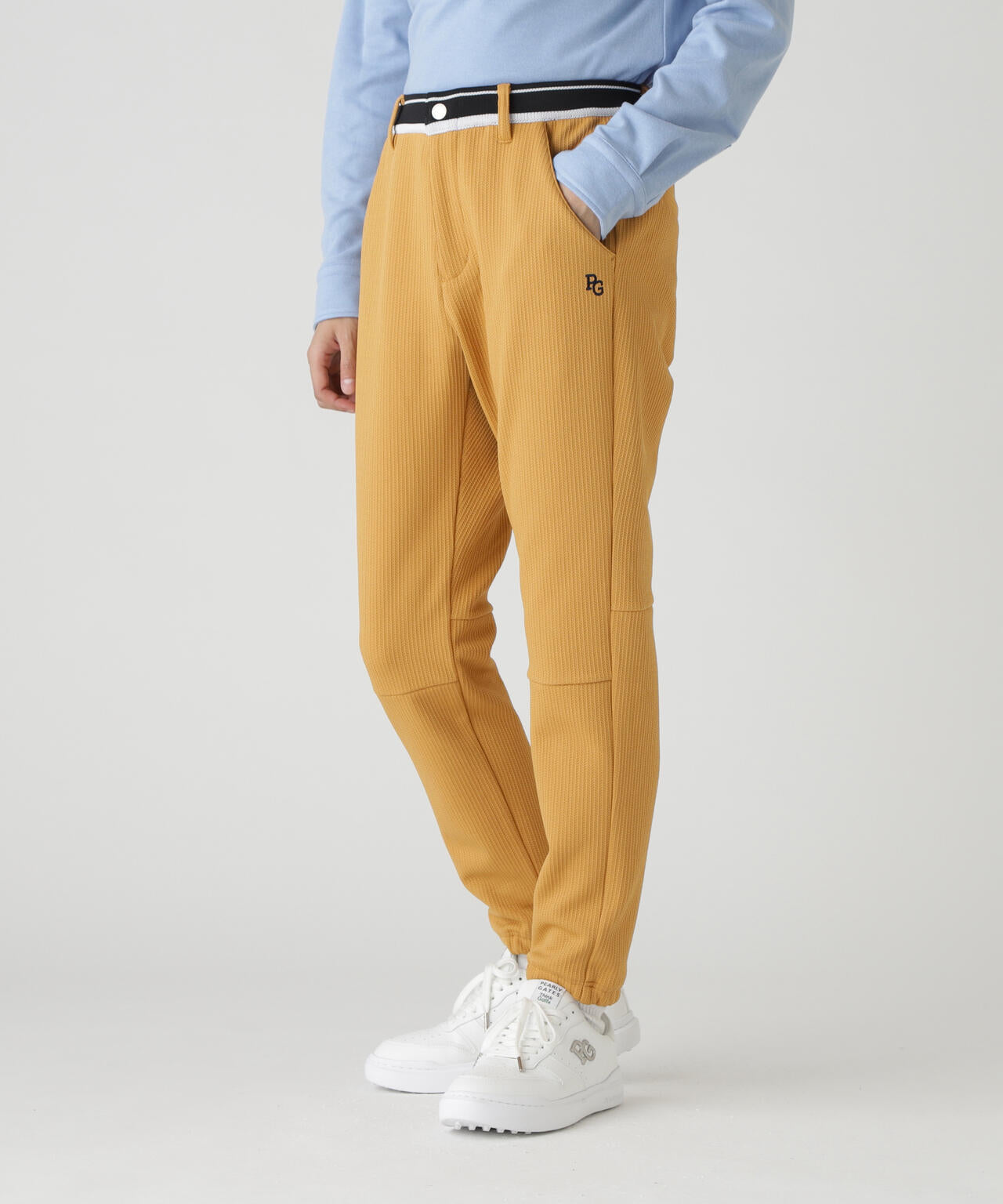 PeストレッチヘリンボーンJQ裏起毛ジョガーパンツ | PEARLY GATES