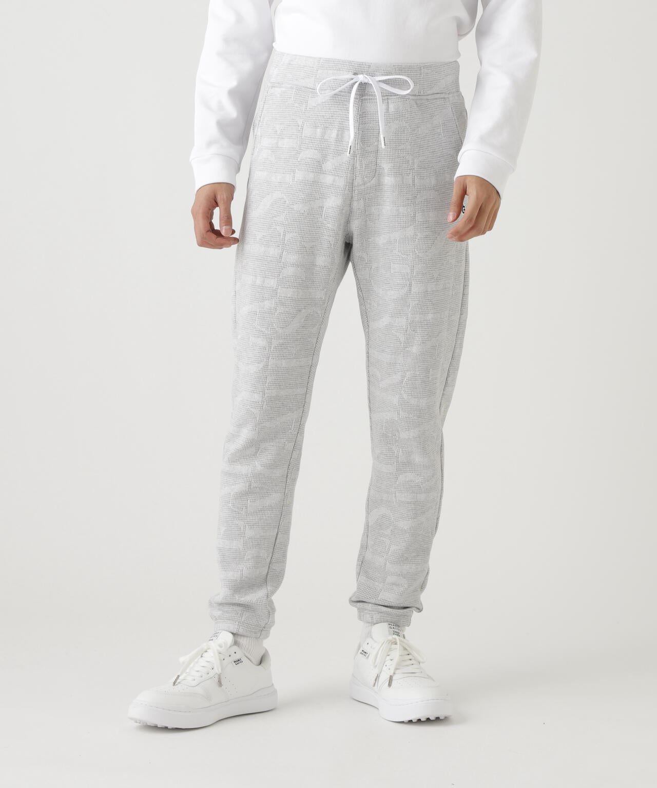 裏毛ストレッチロゴジャガードジョガーパンツ | PEARLY GATES