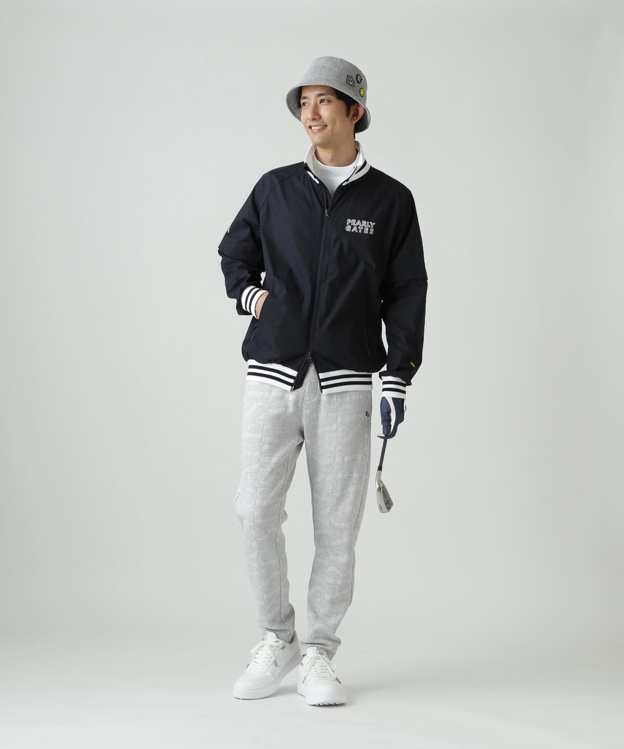 裏毛ストレッチロゴジャガードジョガーパンツ | PEARLY GATES