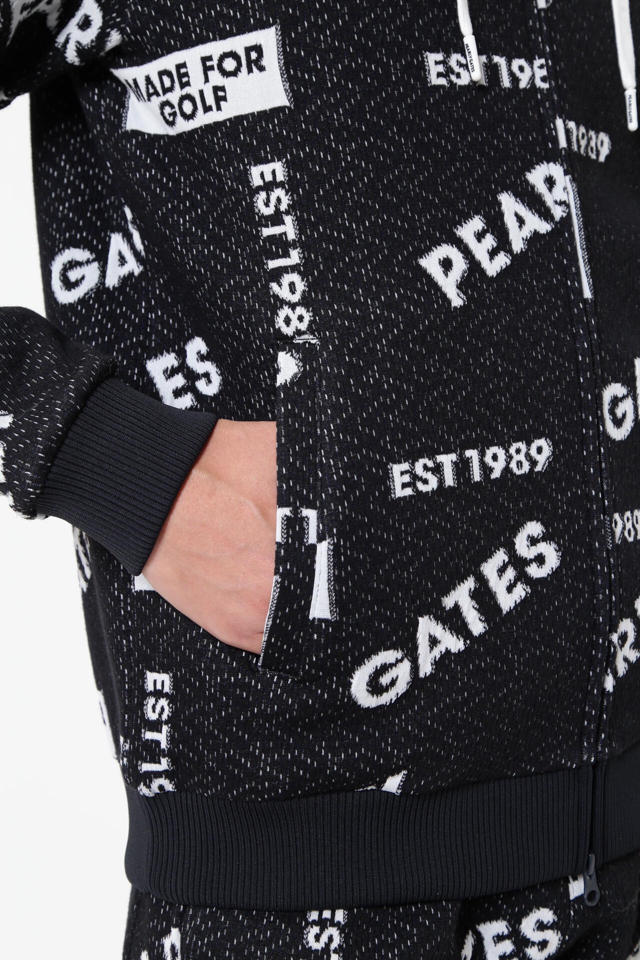 パーリーゲイツレディースパッチワークパフブリスター フルジップ