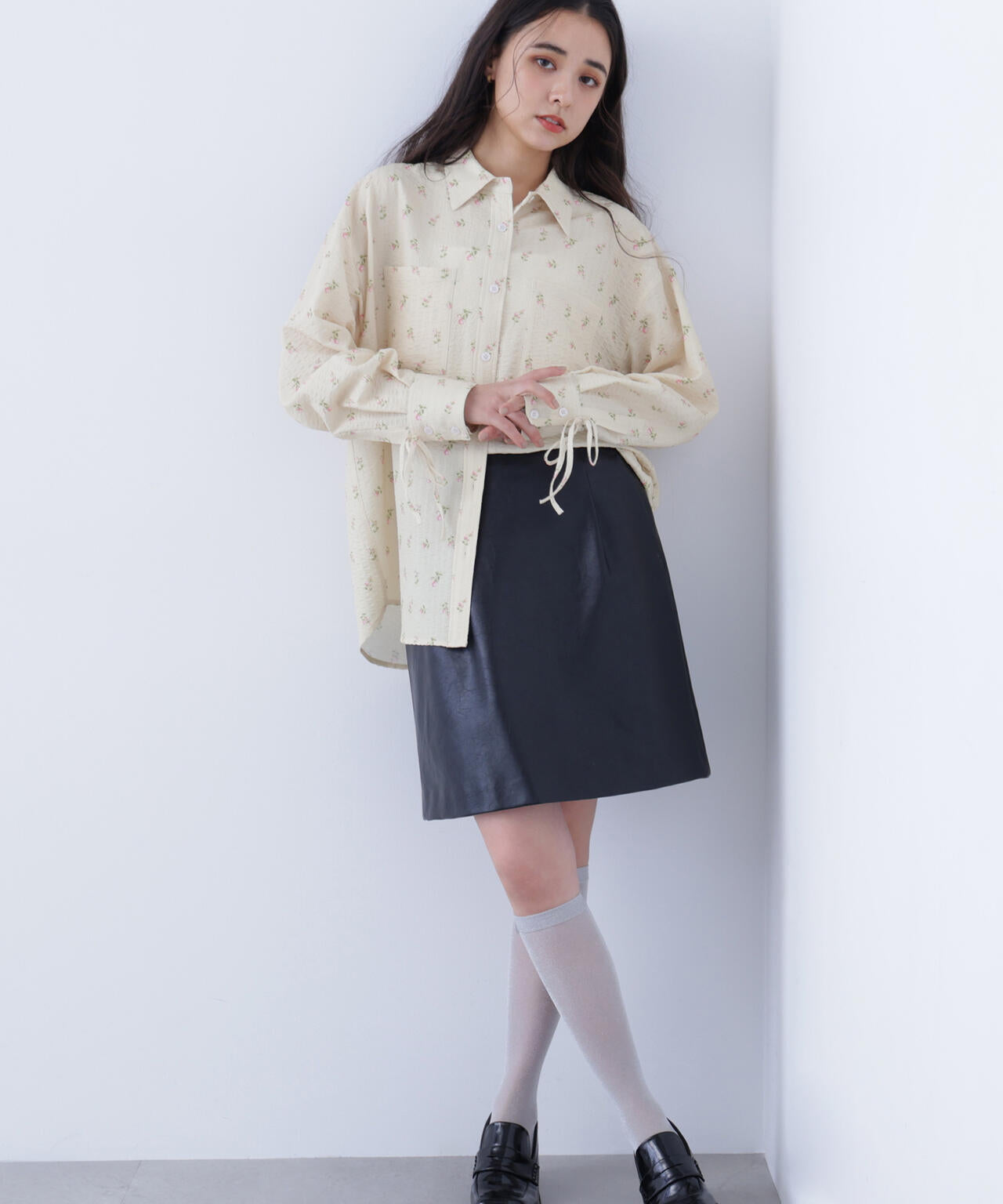 フェイクレザーミニスカート | N. Natural Beauty Basic*（エヌ