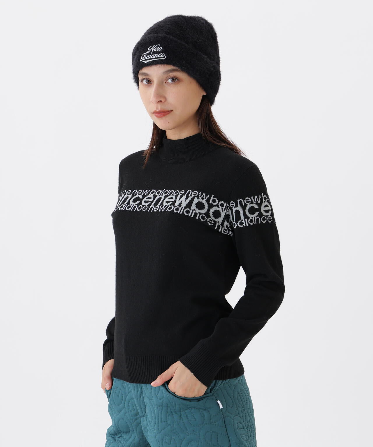 保温 ハイネック ニット プルオーバー (WOMENS) | new balance golf
